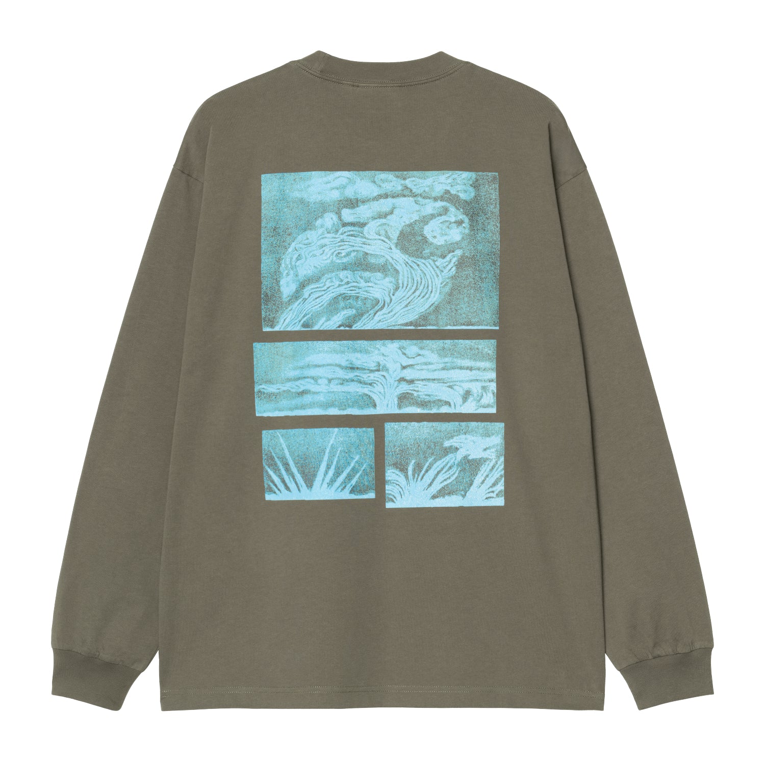 L/S Emerge T-Shirt - Leaf (stone washed)