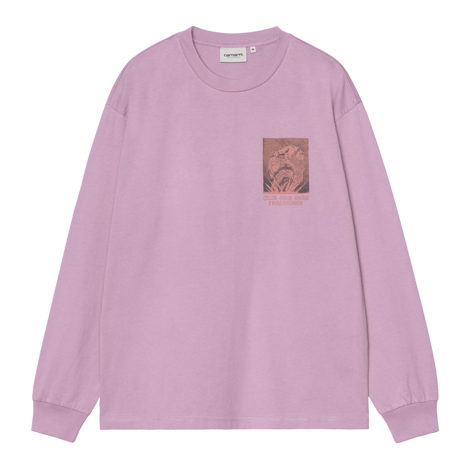 L/S Emerge T-Shirt - Gentle Purple (stone washed)