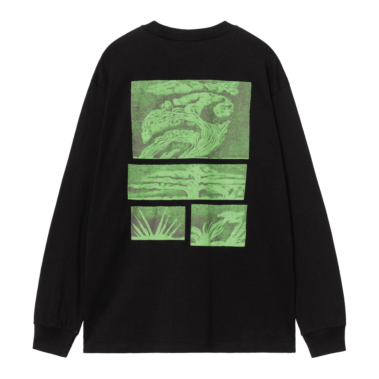 L/S Emerge T-Shirt - Black (stone washed) 2