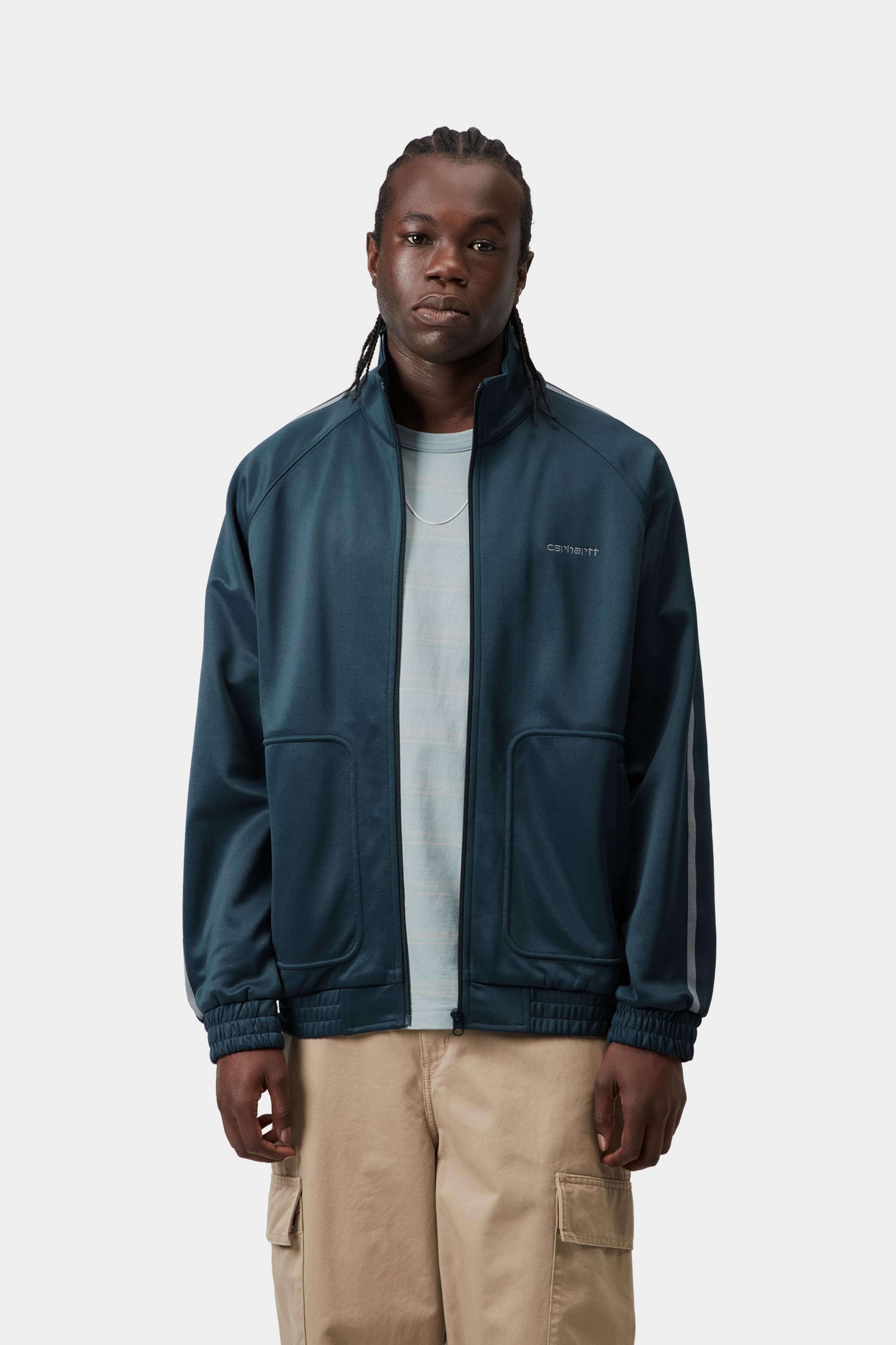 Carhartt ボーダーポロシャツ XL ワンポイントロゴ CLINK｜CARHARTT WIP S/S DAMPIER PIQUE POLO (DAMPIER STRIPE ATOM