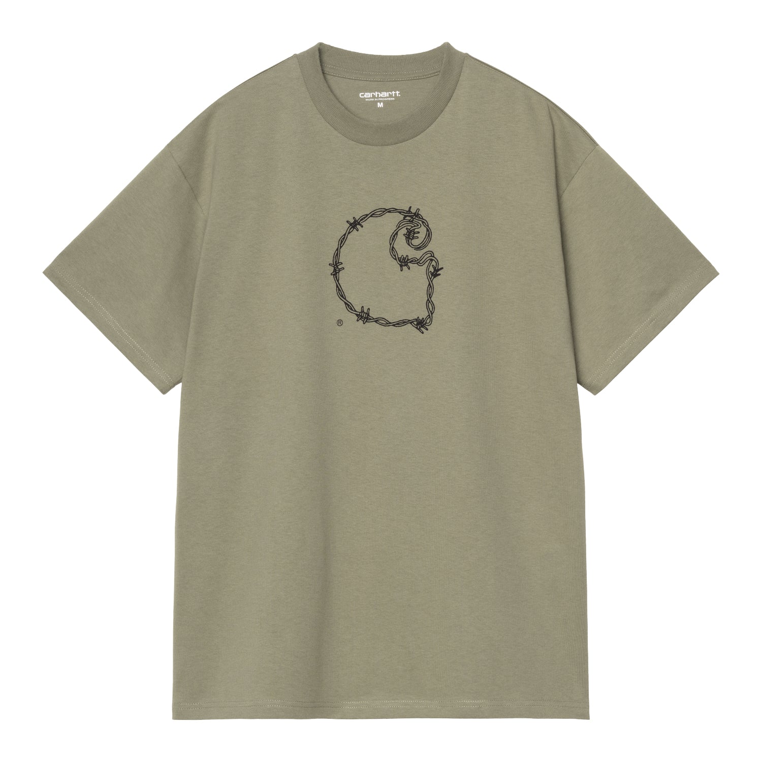 S/S Barbwire C T-Shirt - Dollar Green