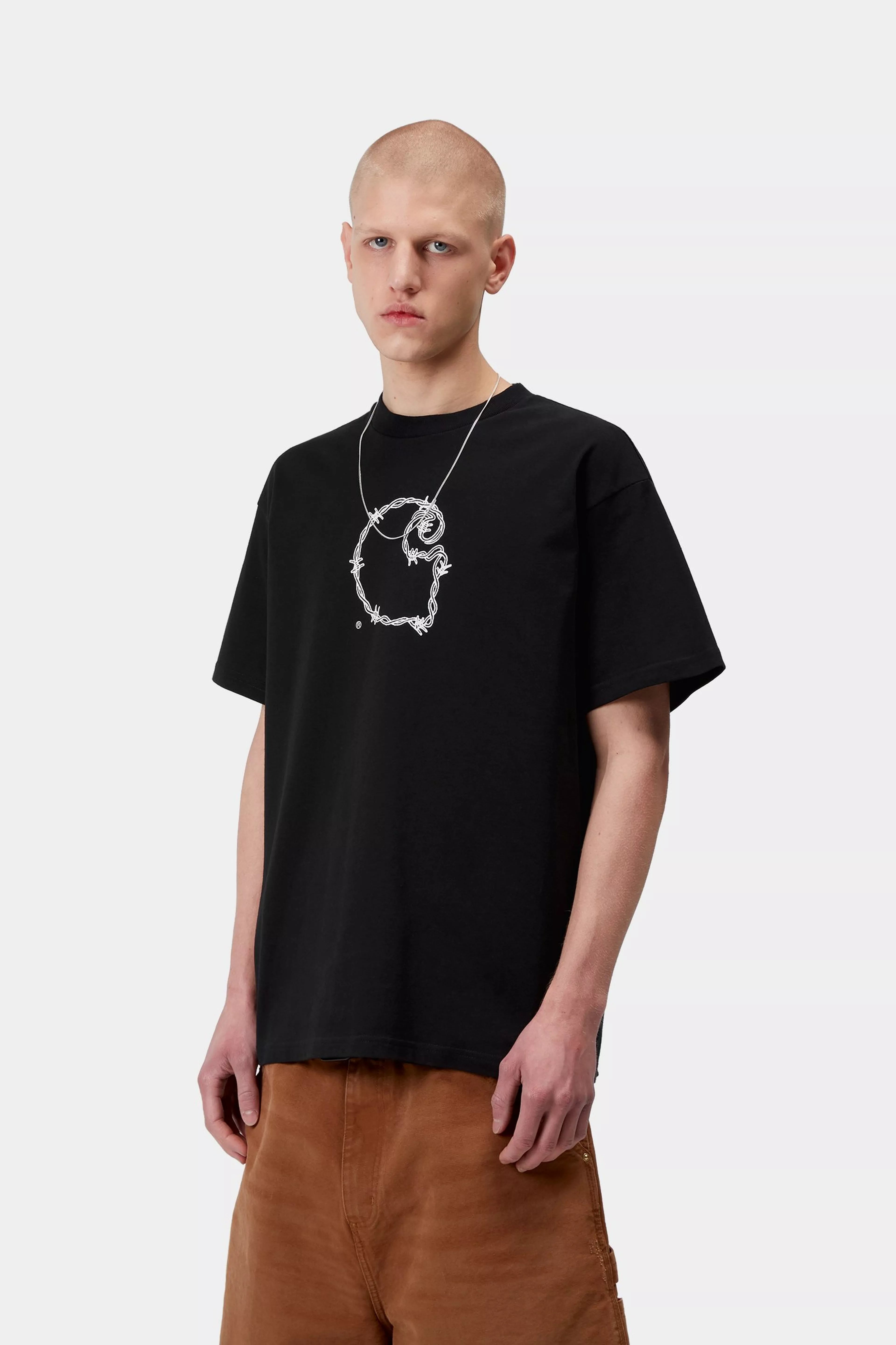 S/S Barbwire C T-Shirt - Black