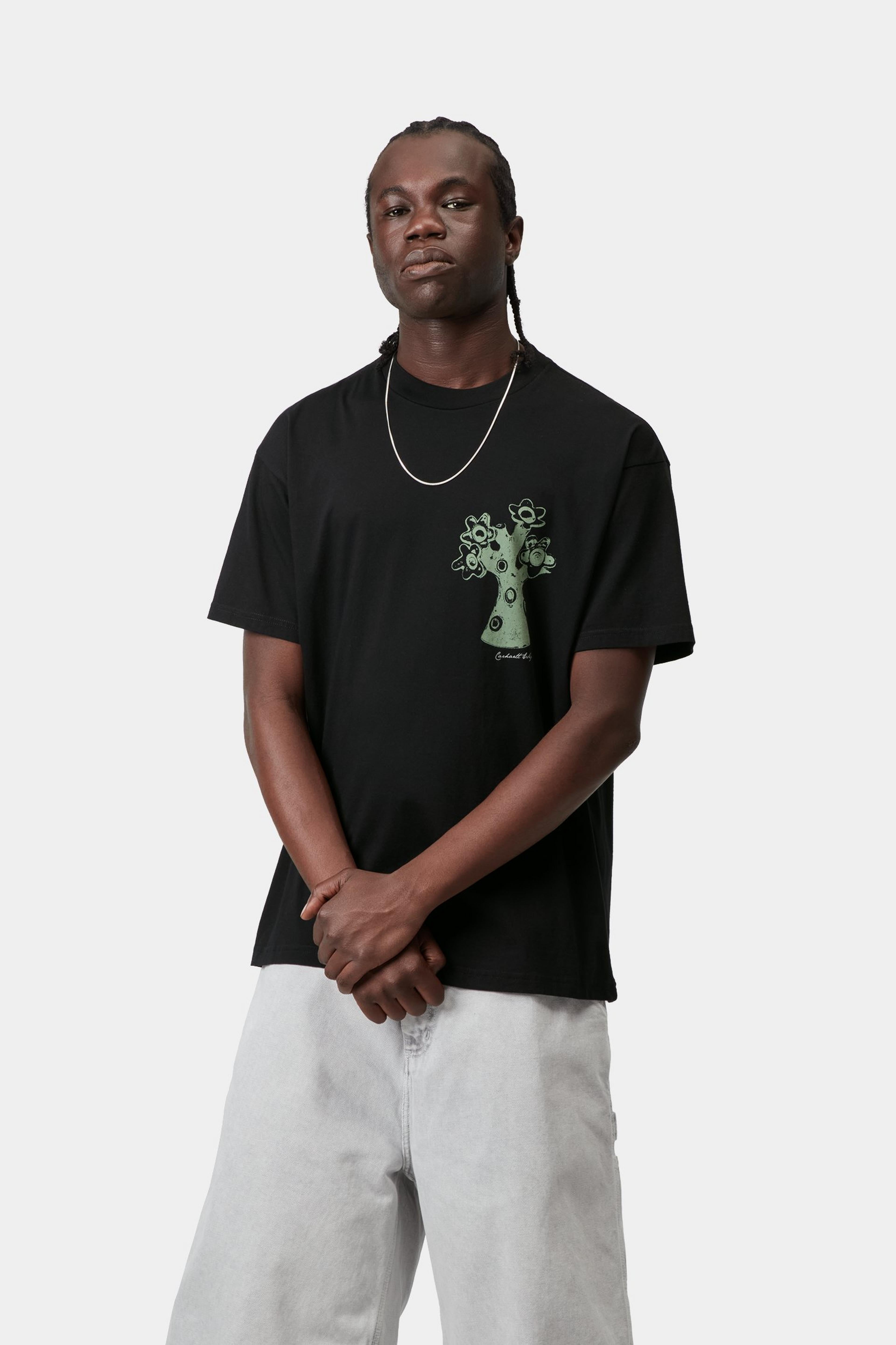 S/S Forma T-Shirt - Black (heavy stone wash)