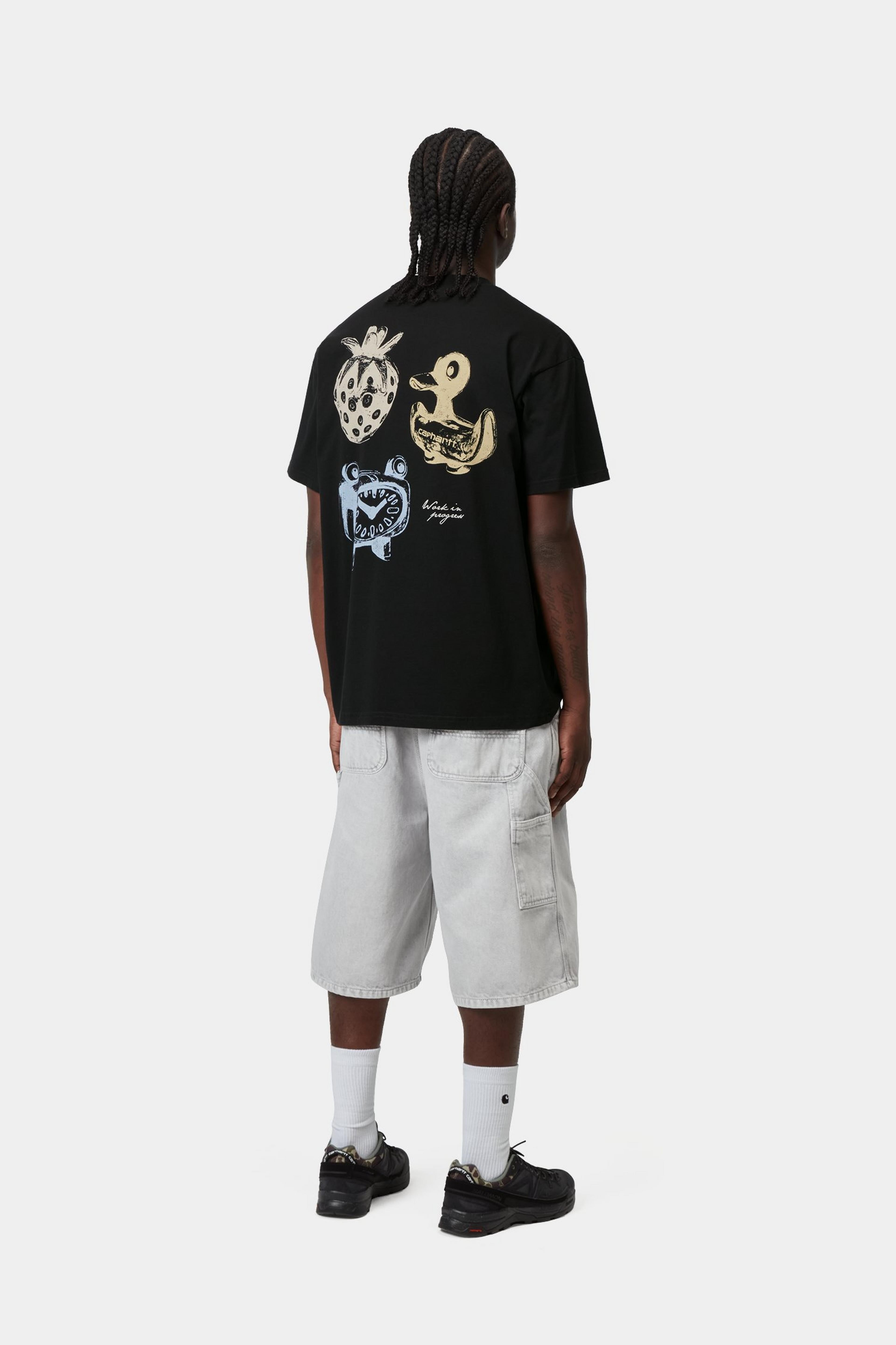 S/S Forma T-Shirt - Black (heavy stone wash)