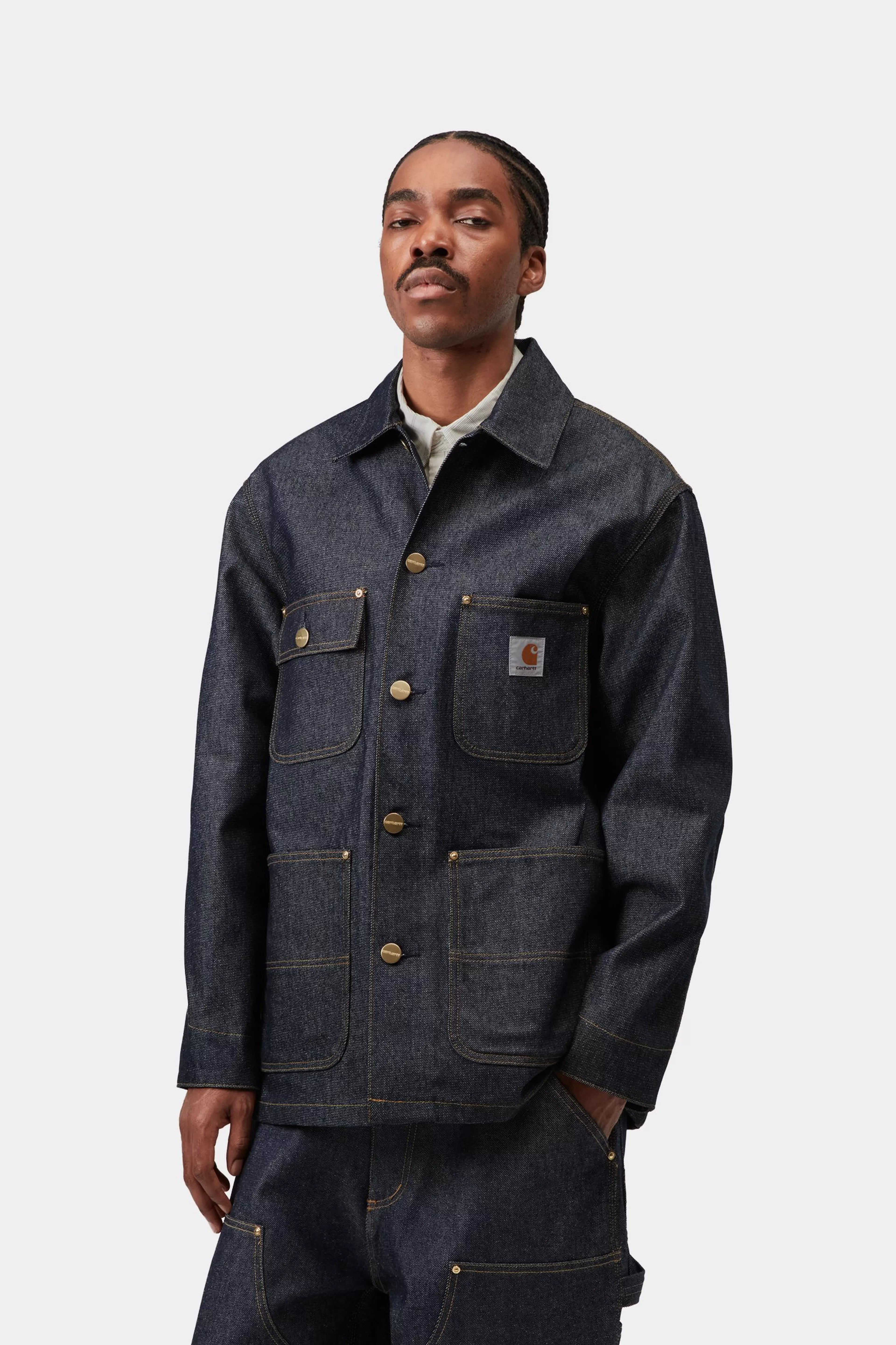 Aden Chore Coat - Blue (rigid)