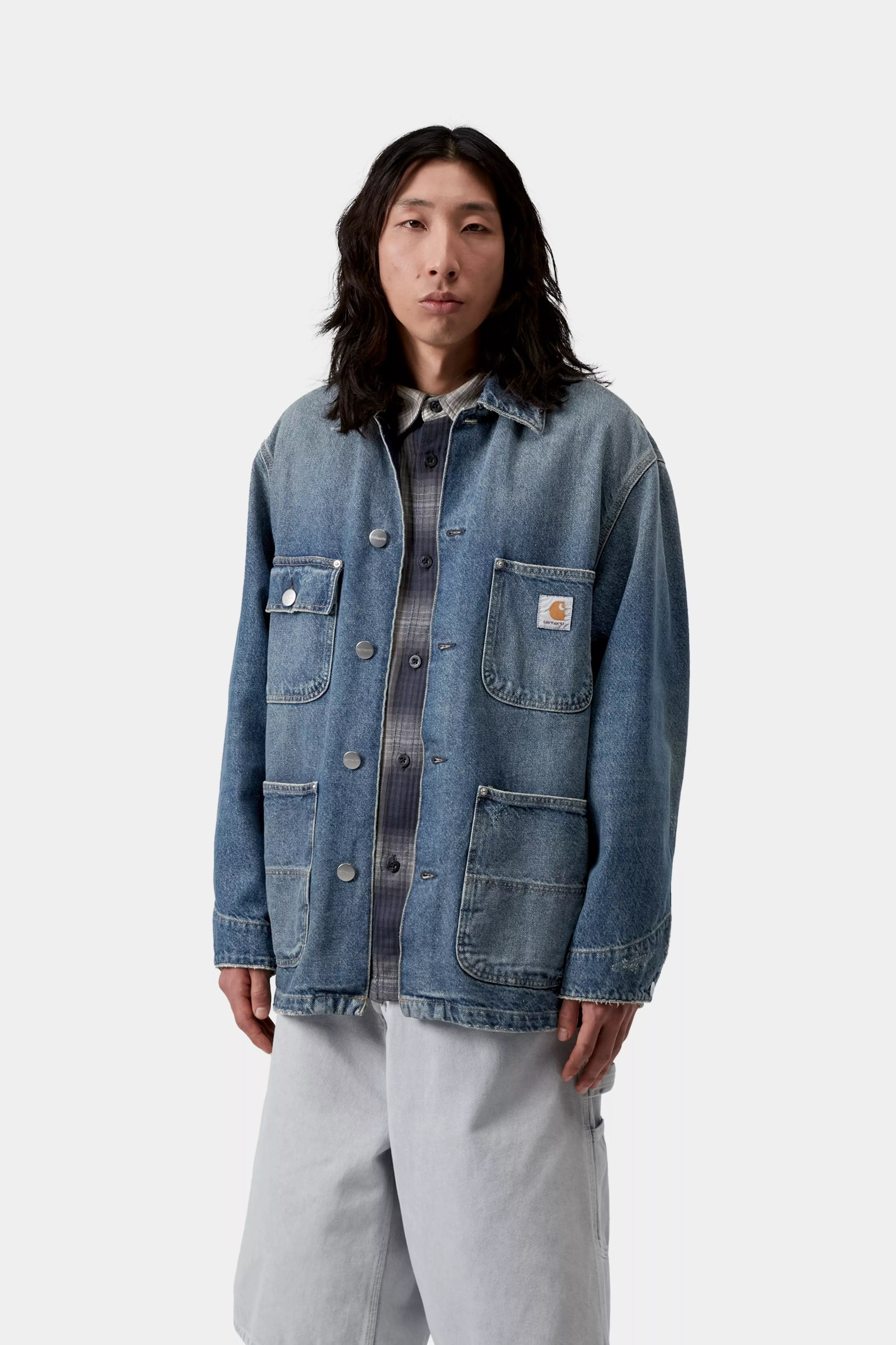 Aden Chore Coat - Blue (grind wash)