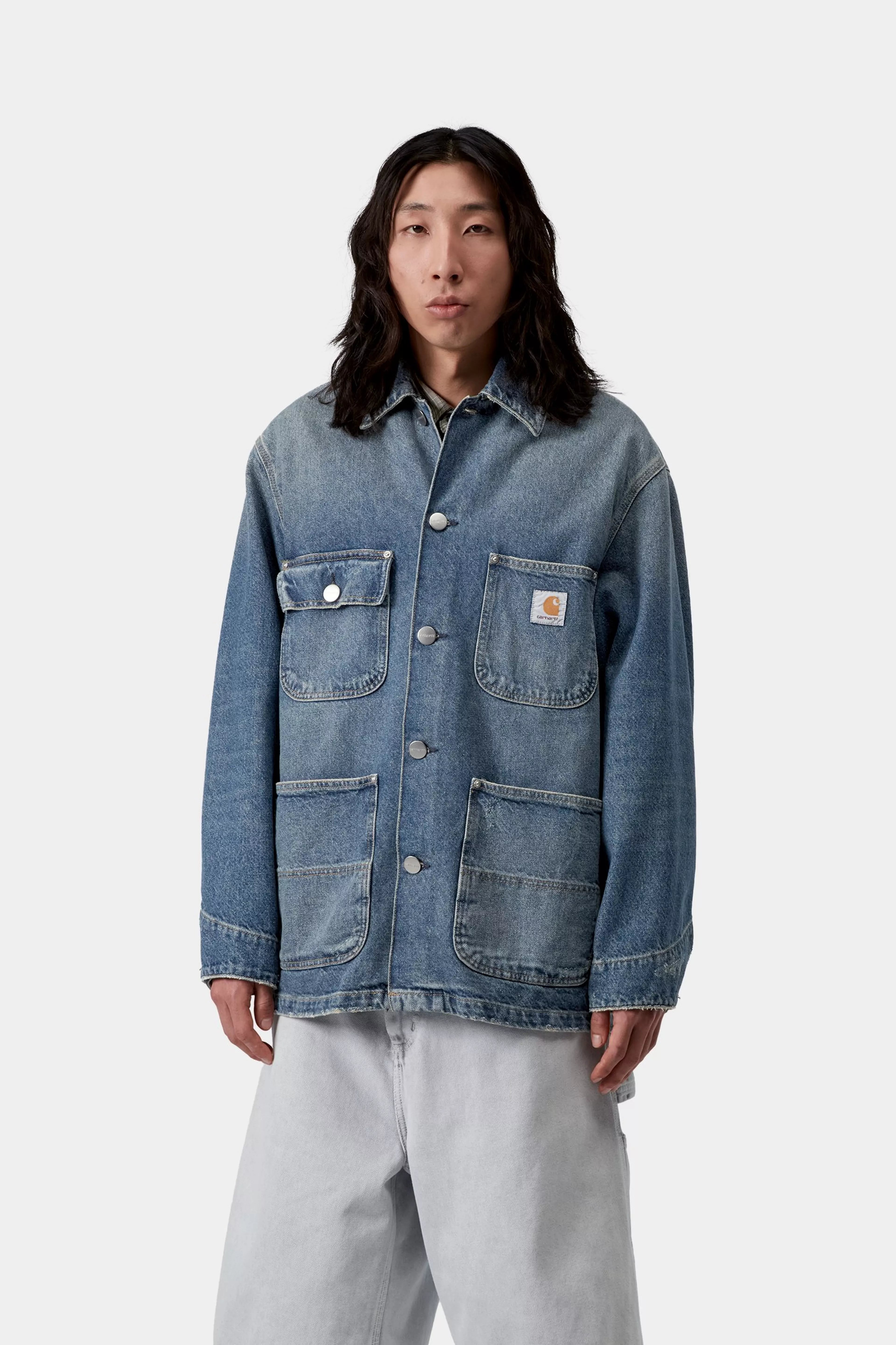 Aden Chore Coat - Blue (grind wash)