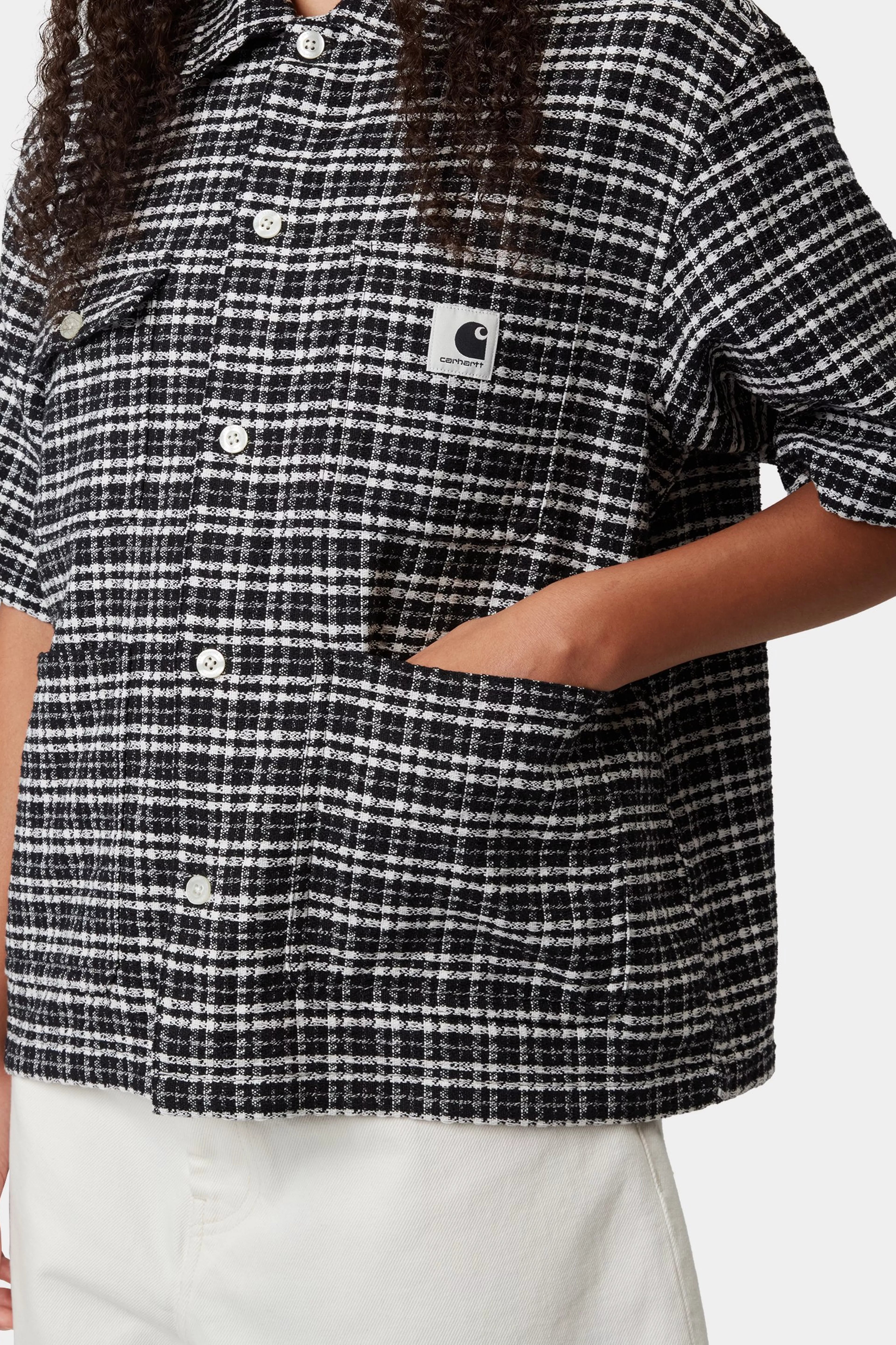 W' S/S Michigan Shirt - Kander Check, Black