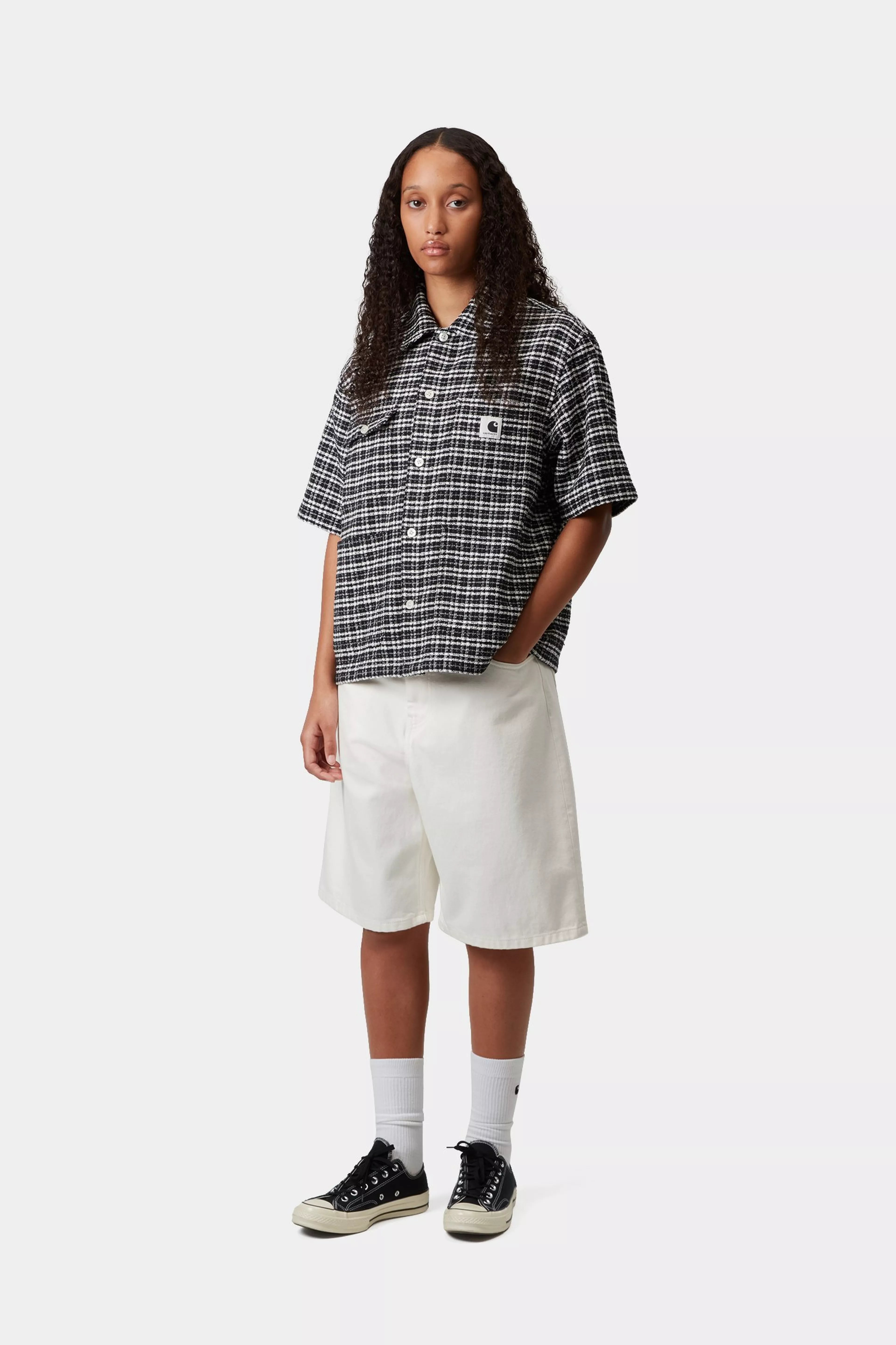 W' S/S Michigan Shirt - Kander Check, Black