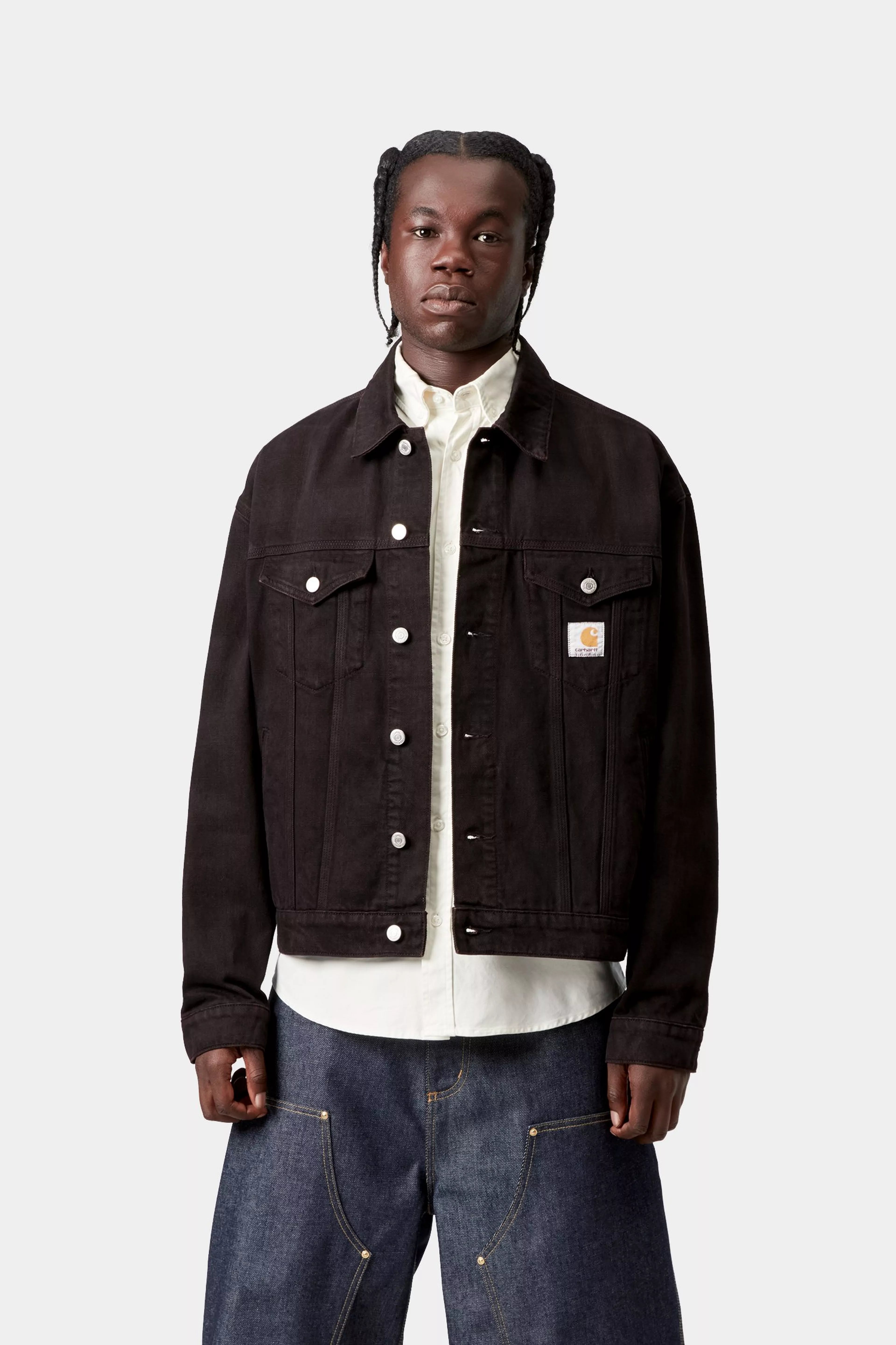 Everson Trucker Jacket - Black / Palisander 4