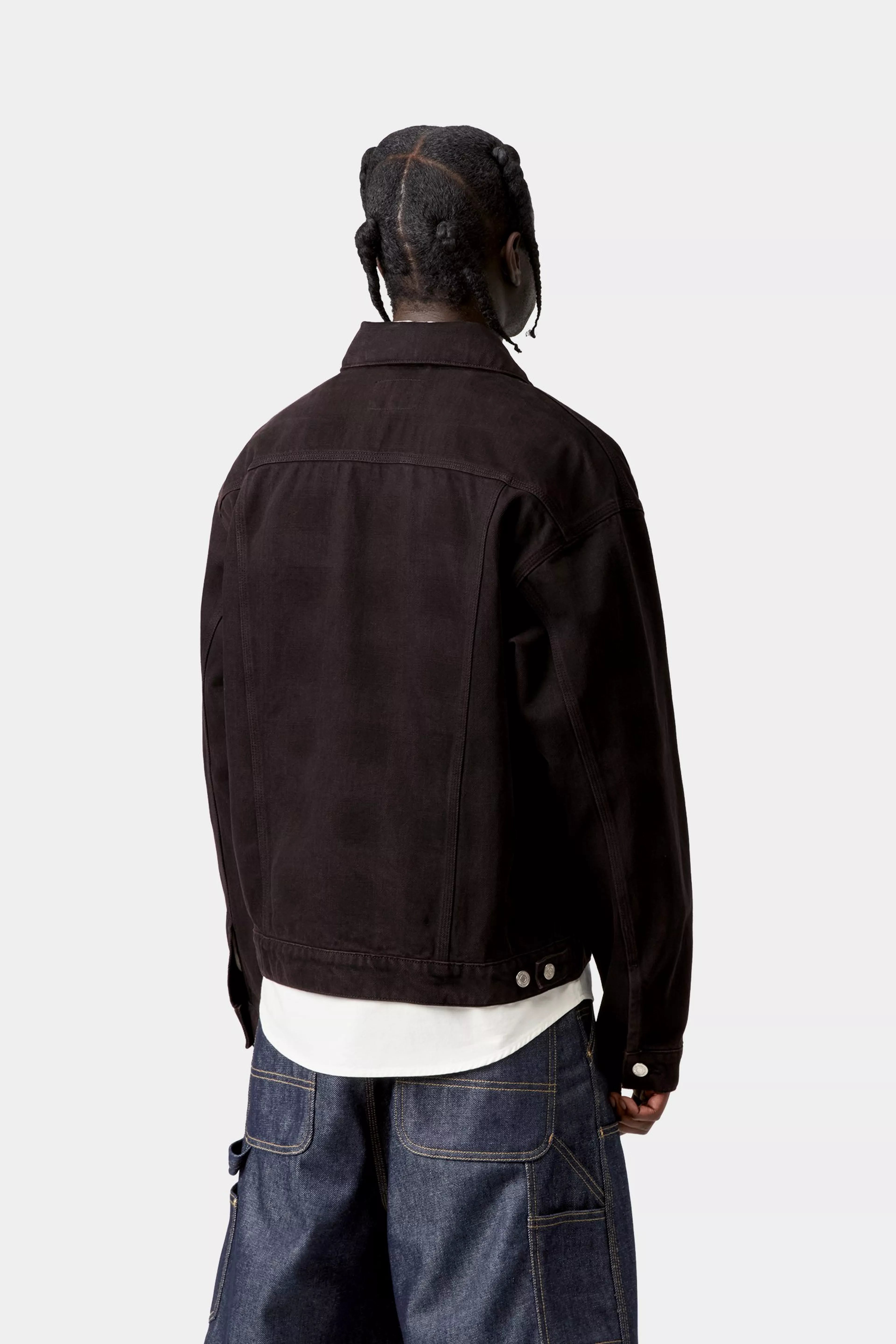 Everson Trucker Jacket - Black / Palisander 3