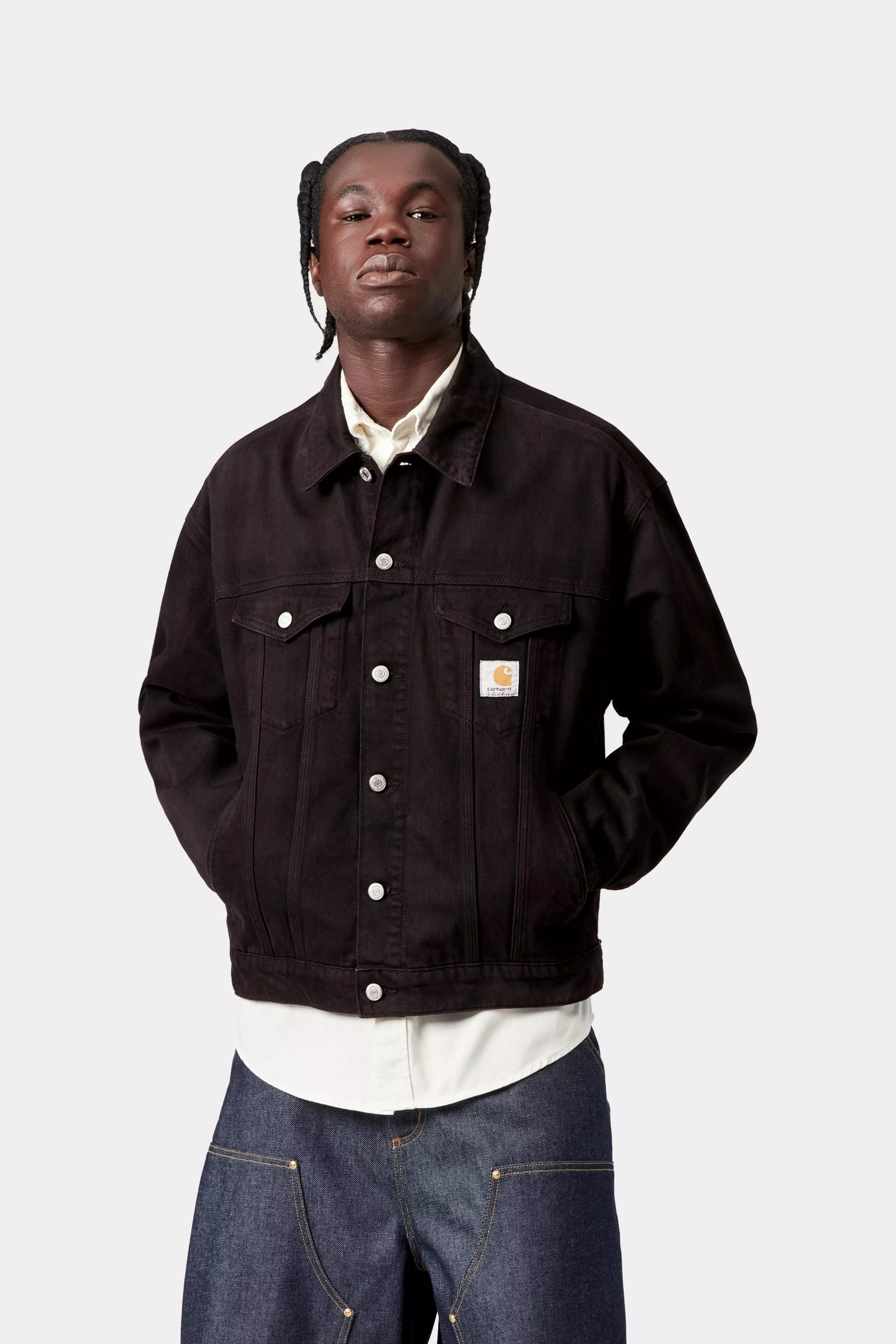 Everson Trucker Jacket - Black / Palisander 2