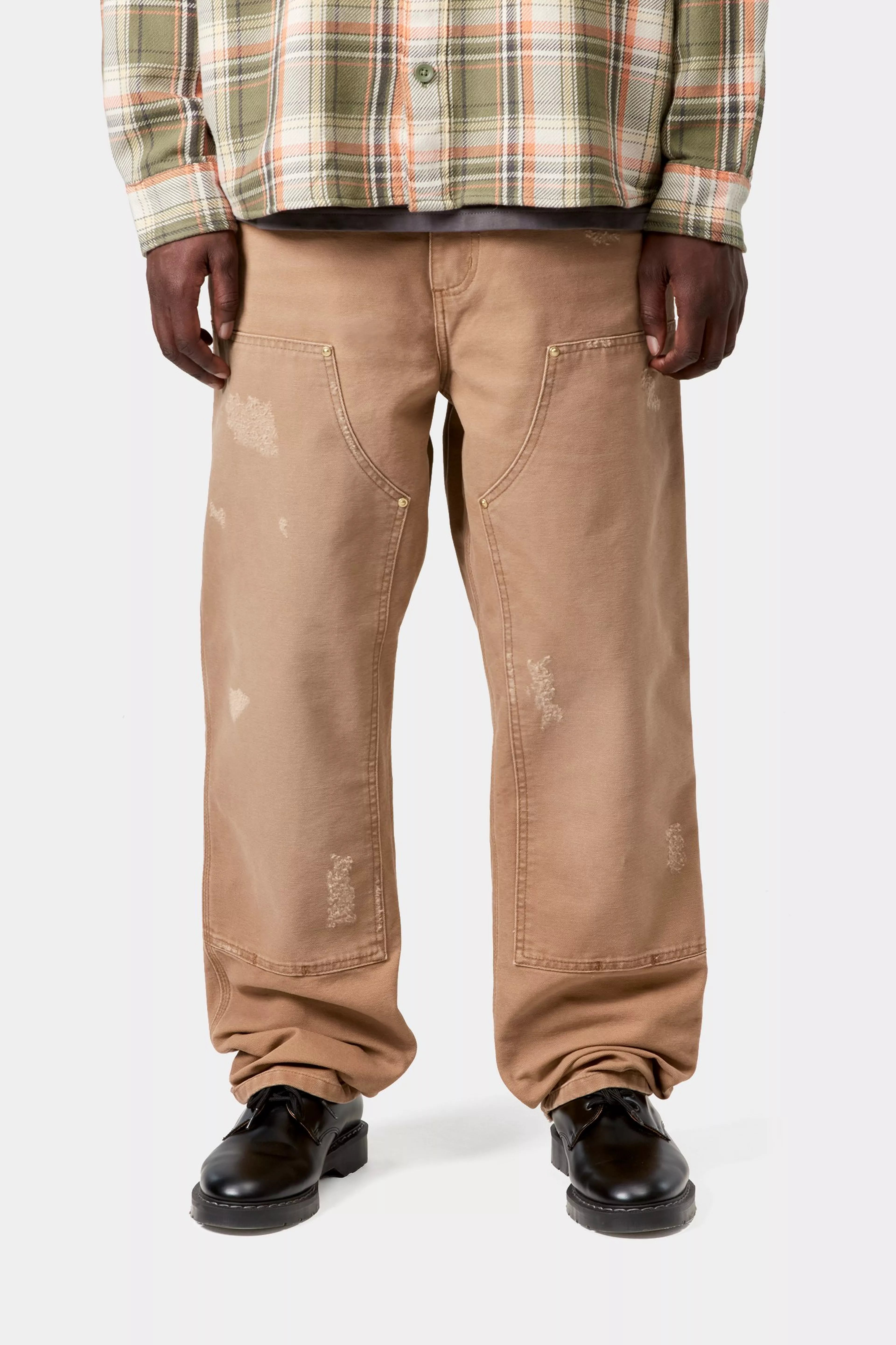 Double Knee Pant - Hamilton Brown, Grind washed 2
