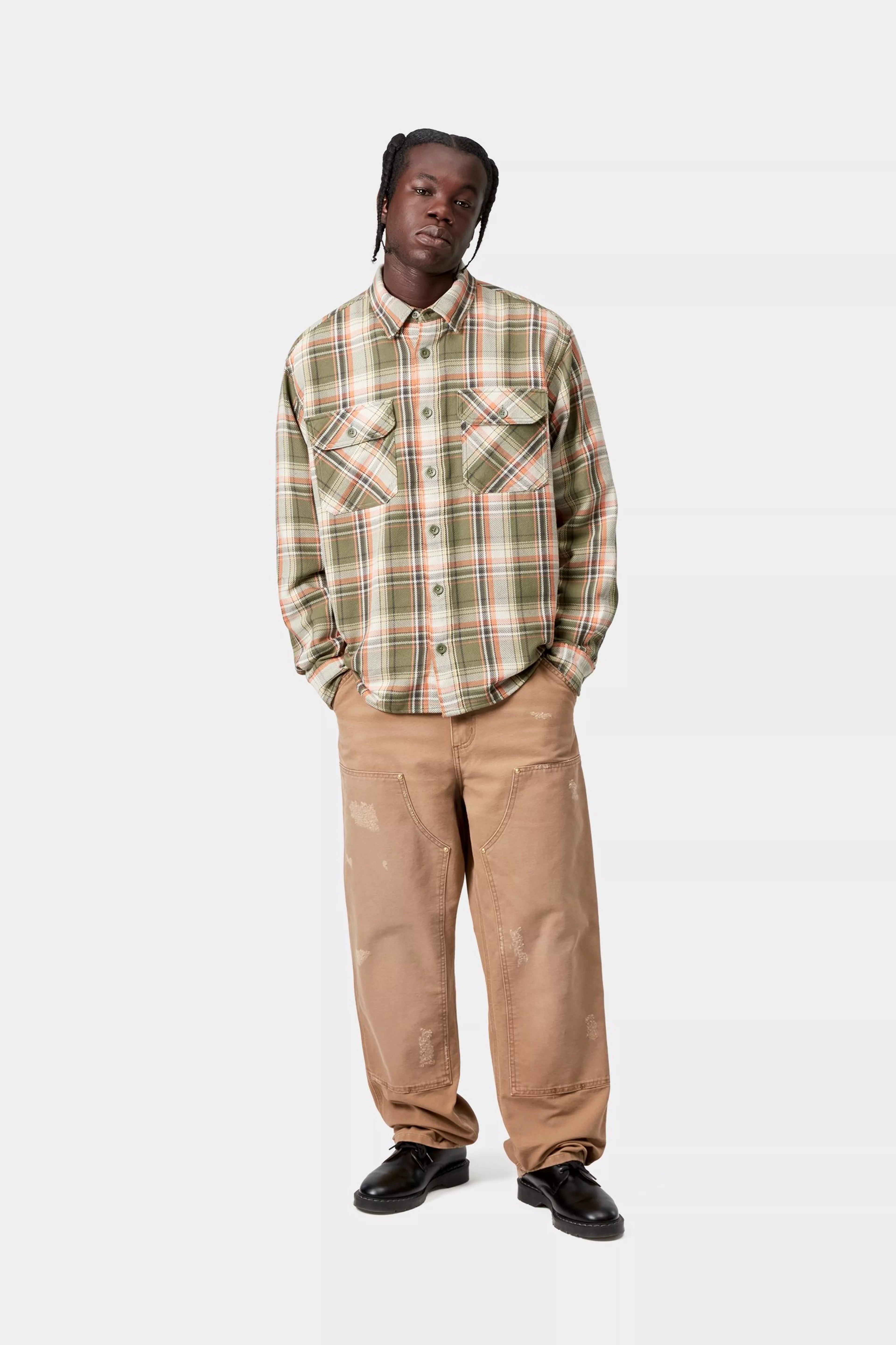 Double Knee Pant - Hamilton Brown, Grind washed 5