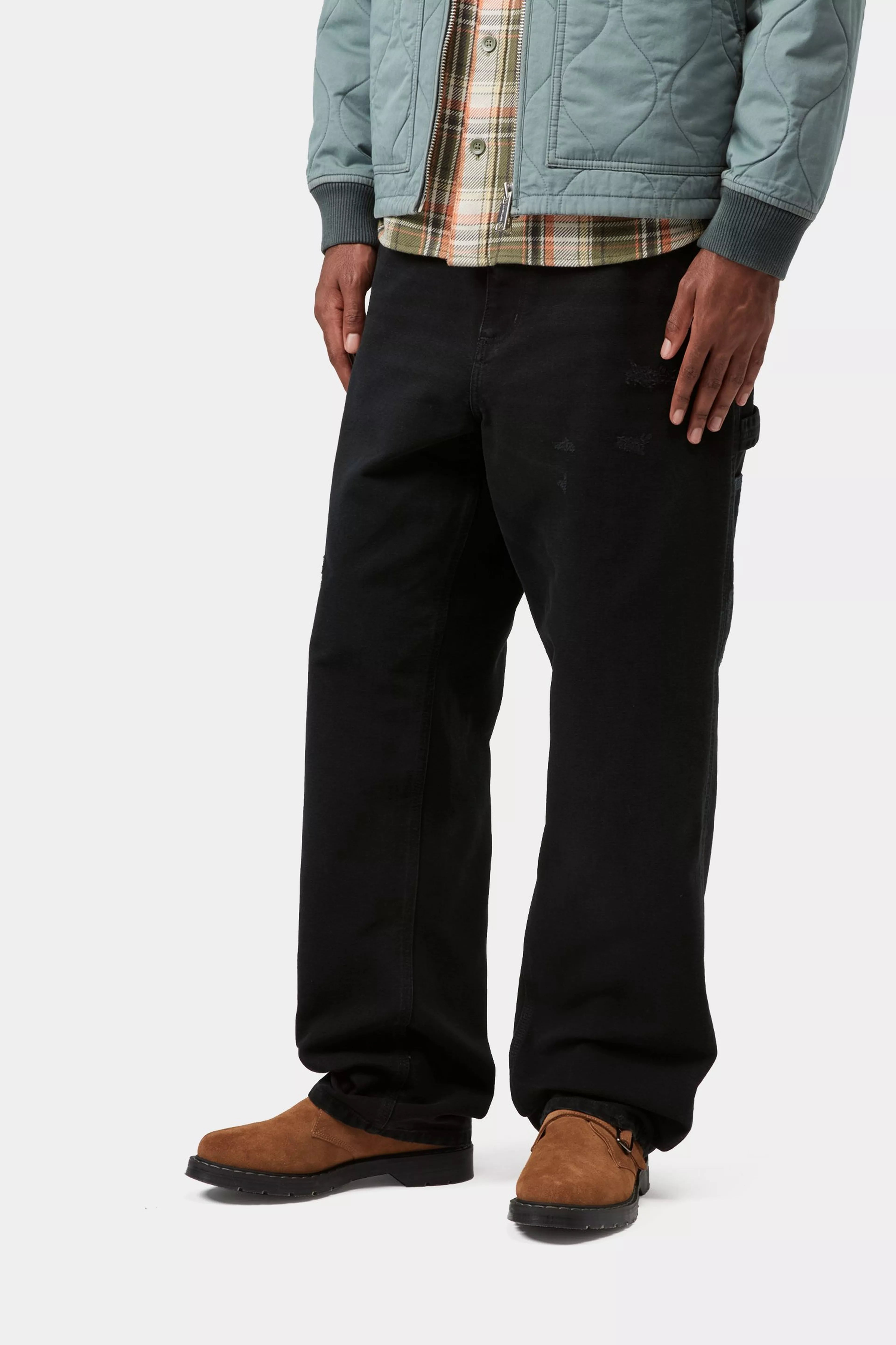 Single Knee Pant - Black (grind wash)