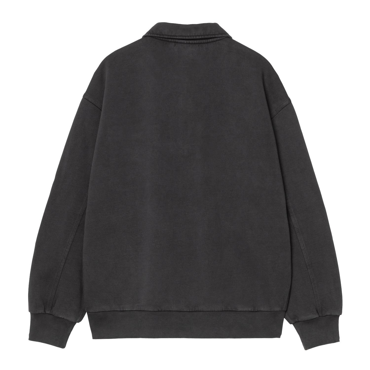 Half Zip Detroit Sweat - Black (stone washed) 2
