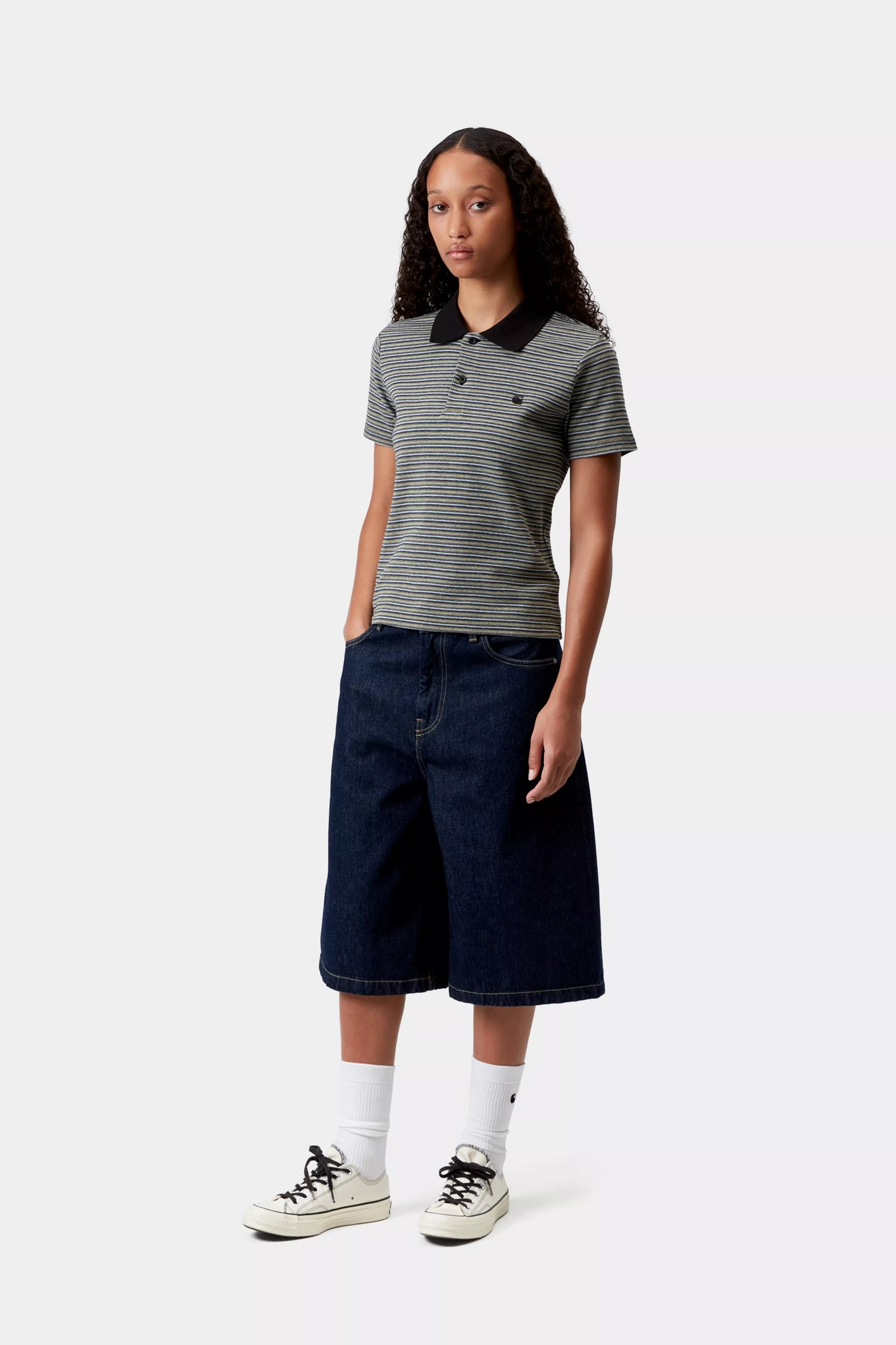 W' S/S Dion Polo - Dion Stripe Icaria