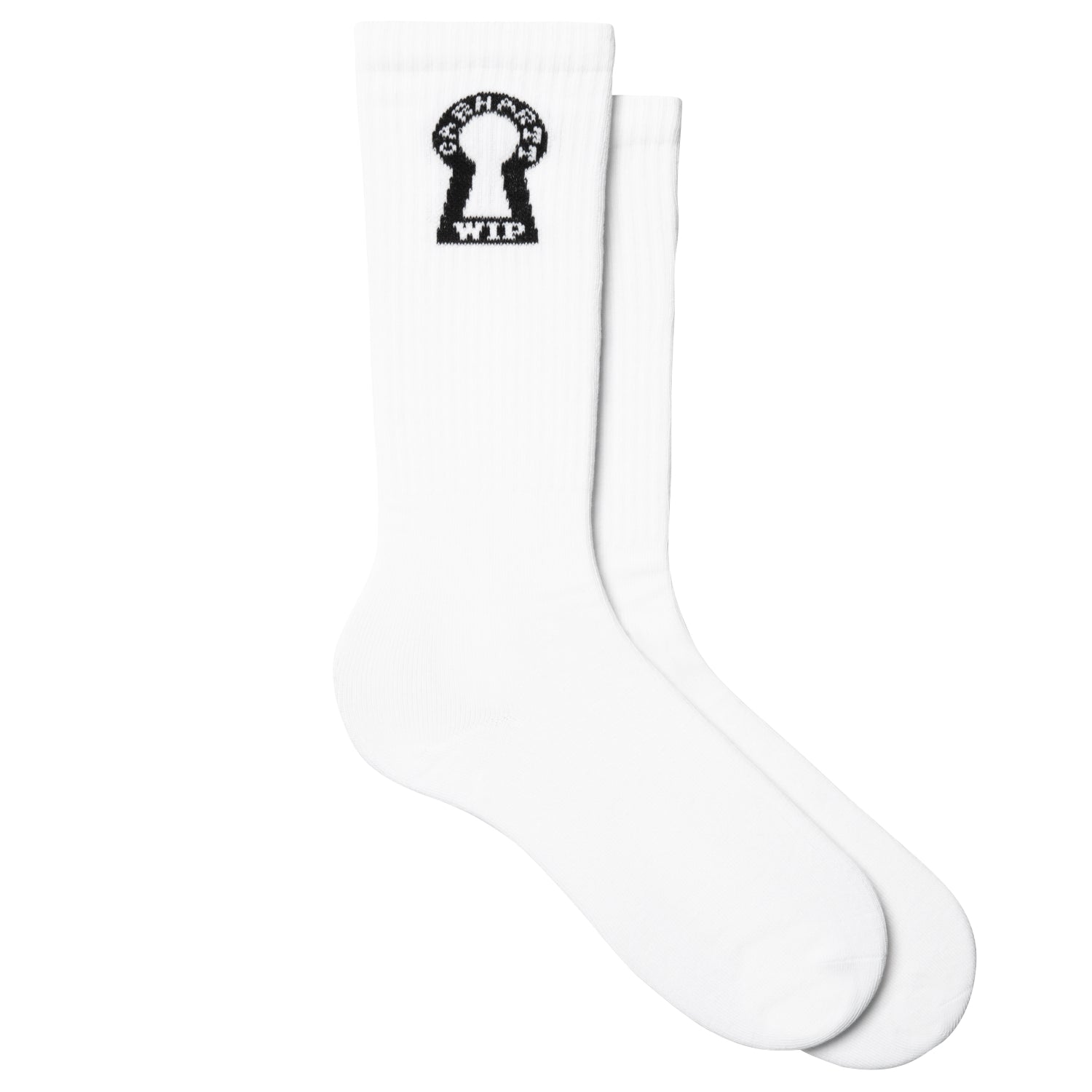 Locked Socks - White / Black