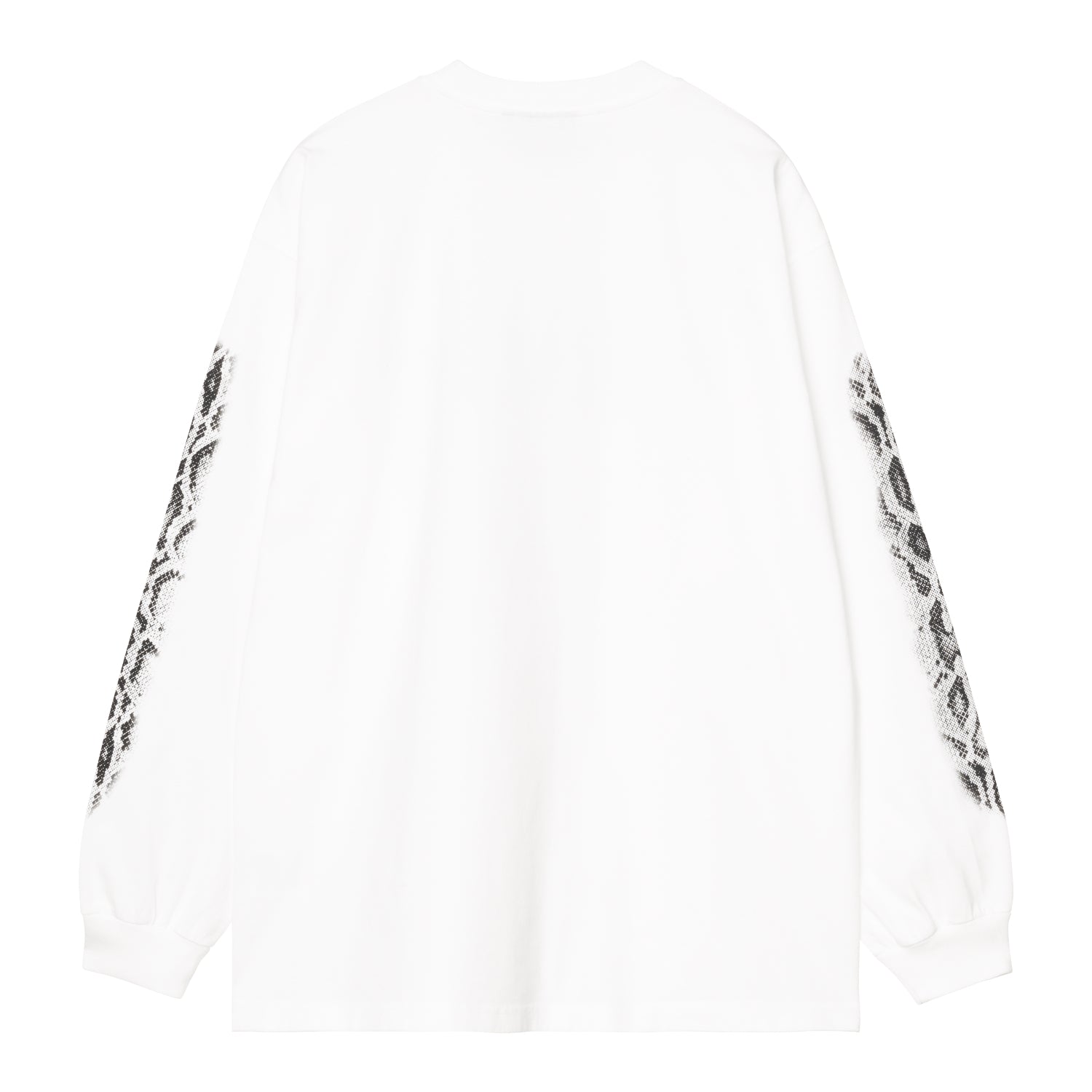 L/S Camo Snake T-Shirt - White (heavy stone wash)