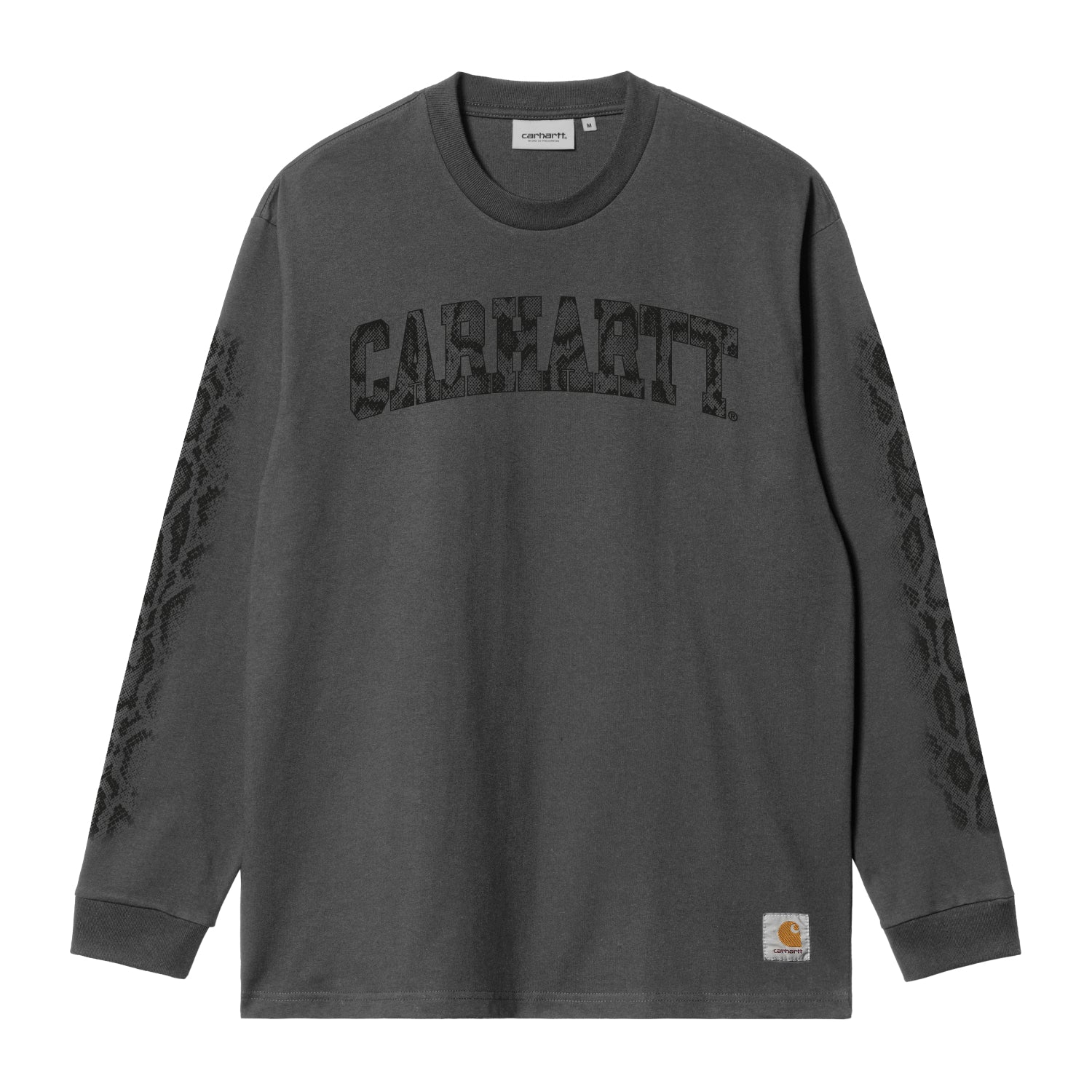 L/S Camo Snake T-Shirt - Black (garment dyed)