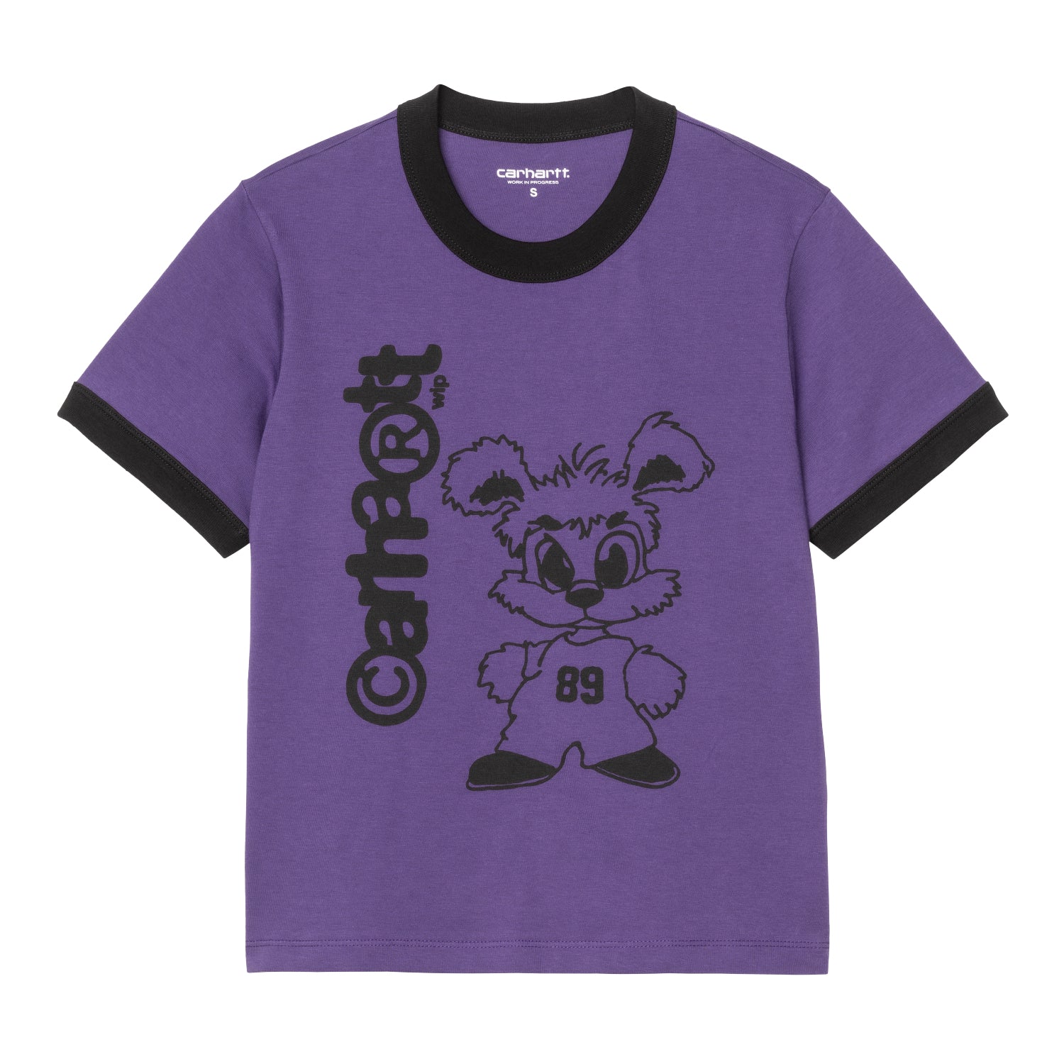 W' S/S Ip Ringer T-Shirt - Calla / Black