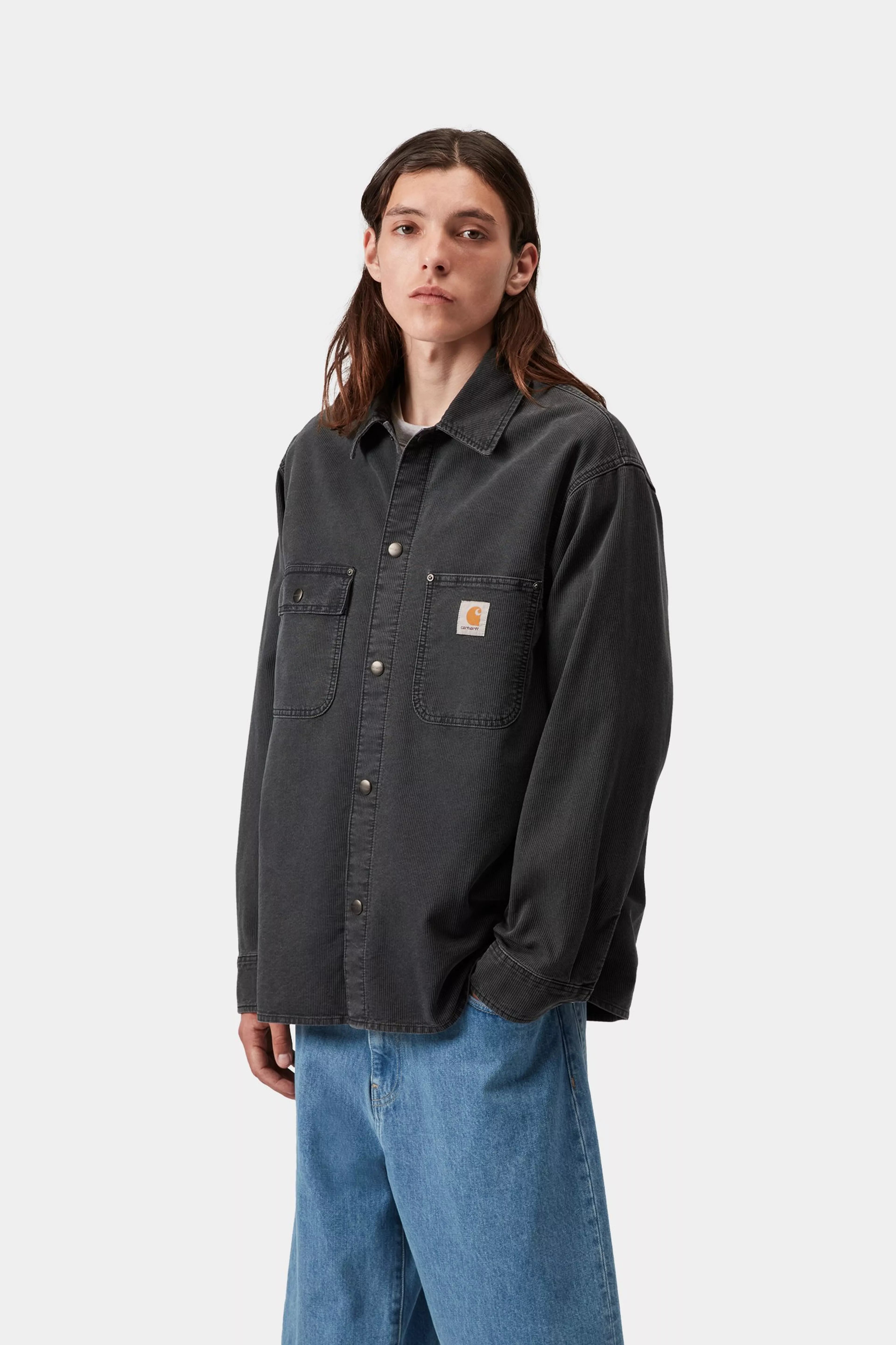 Parrish Shirt Jac - Obsidian (stone washed)