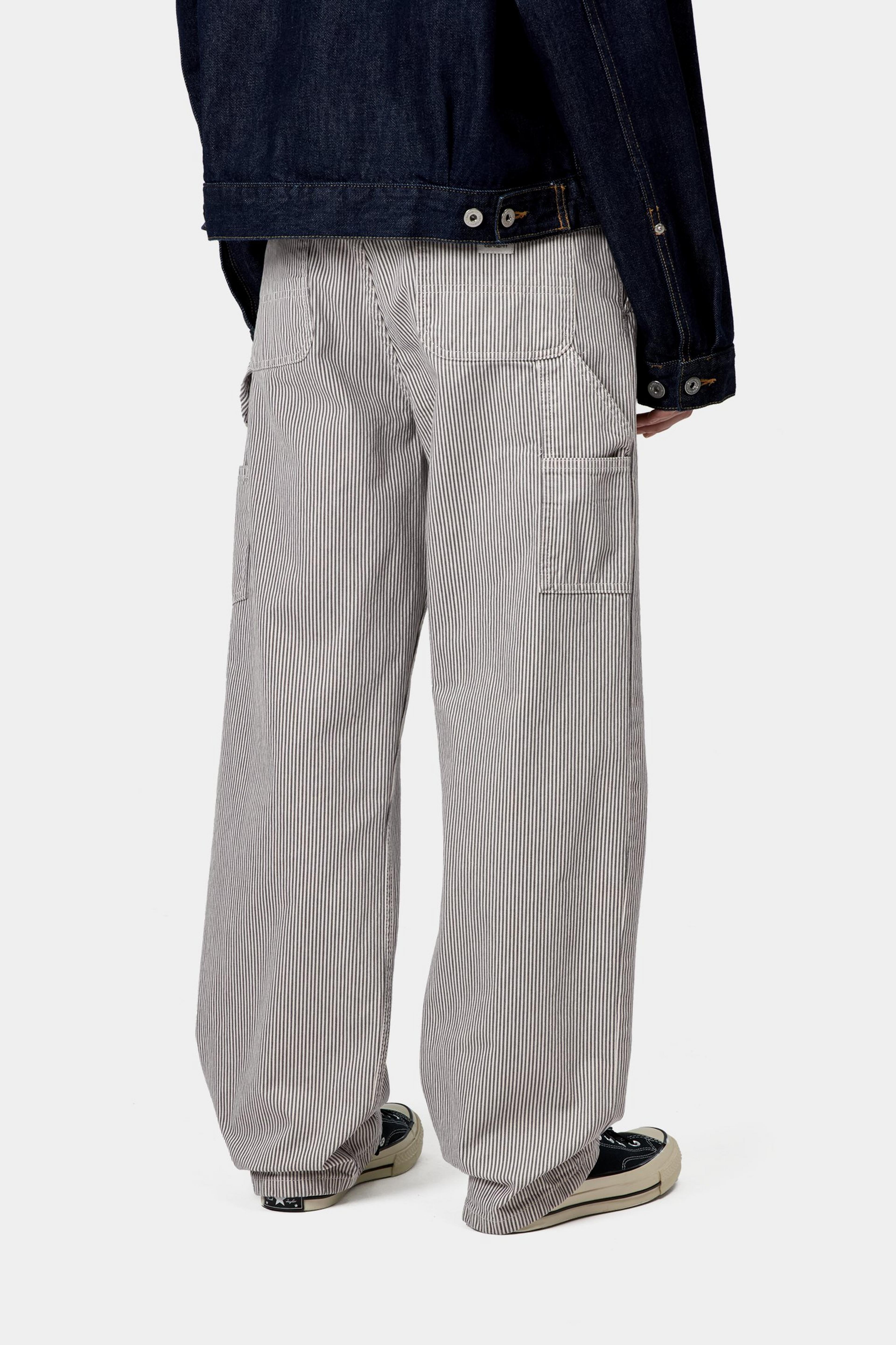 W' Mercer Pant - Mercer Stripe, Graphite / Wax, Stone washed