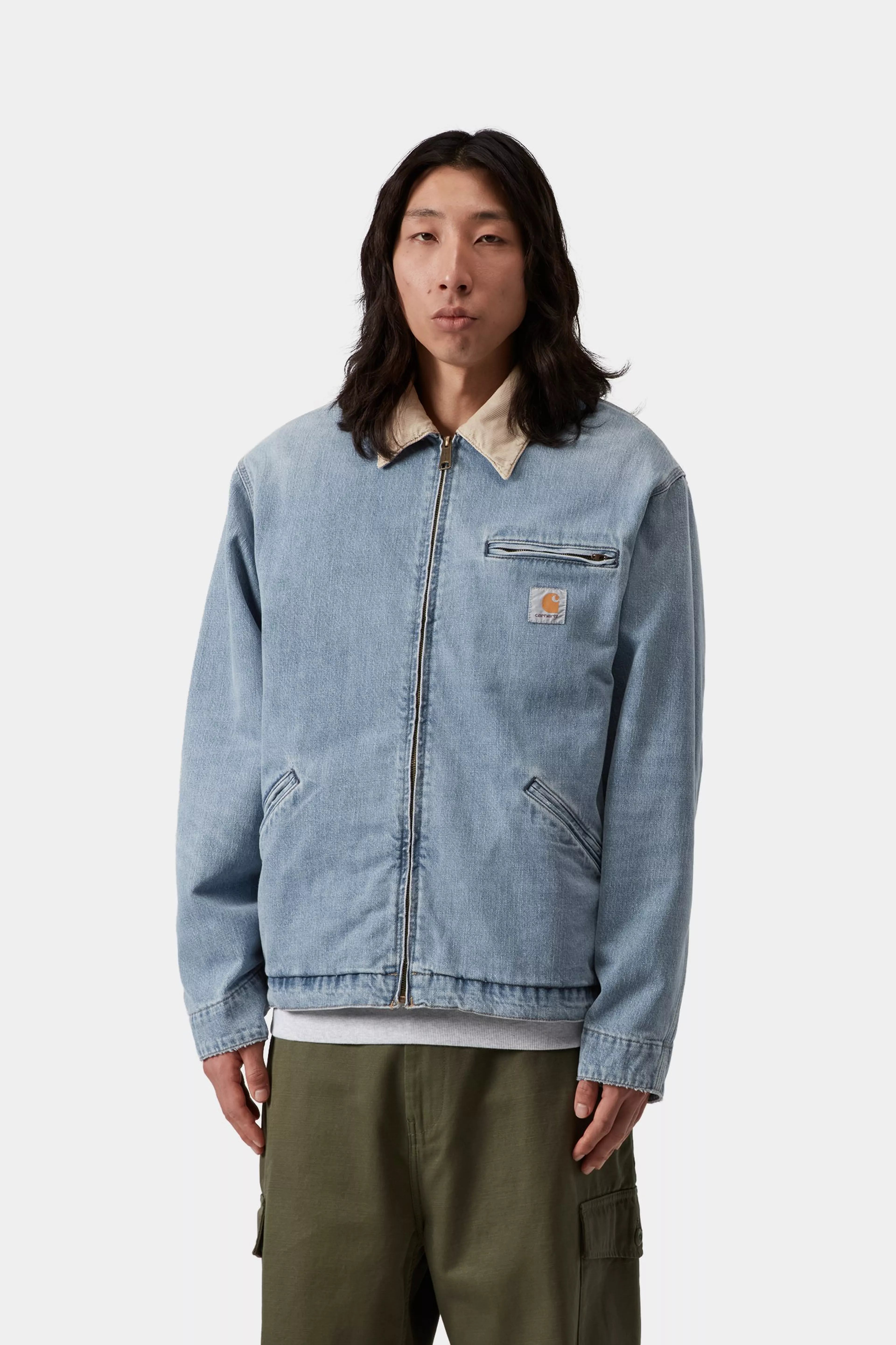 OG Detroit Jacket - Blue / Dusty H Brown, Burst washed 4