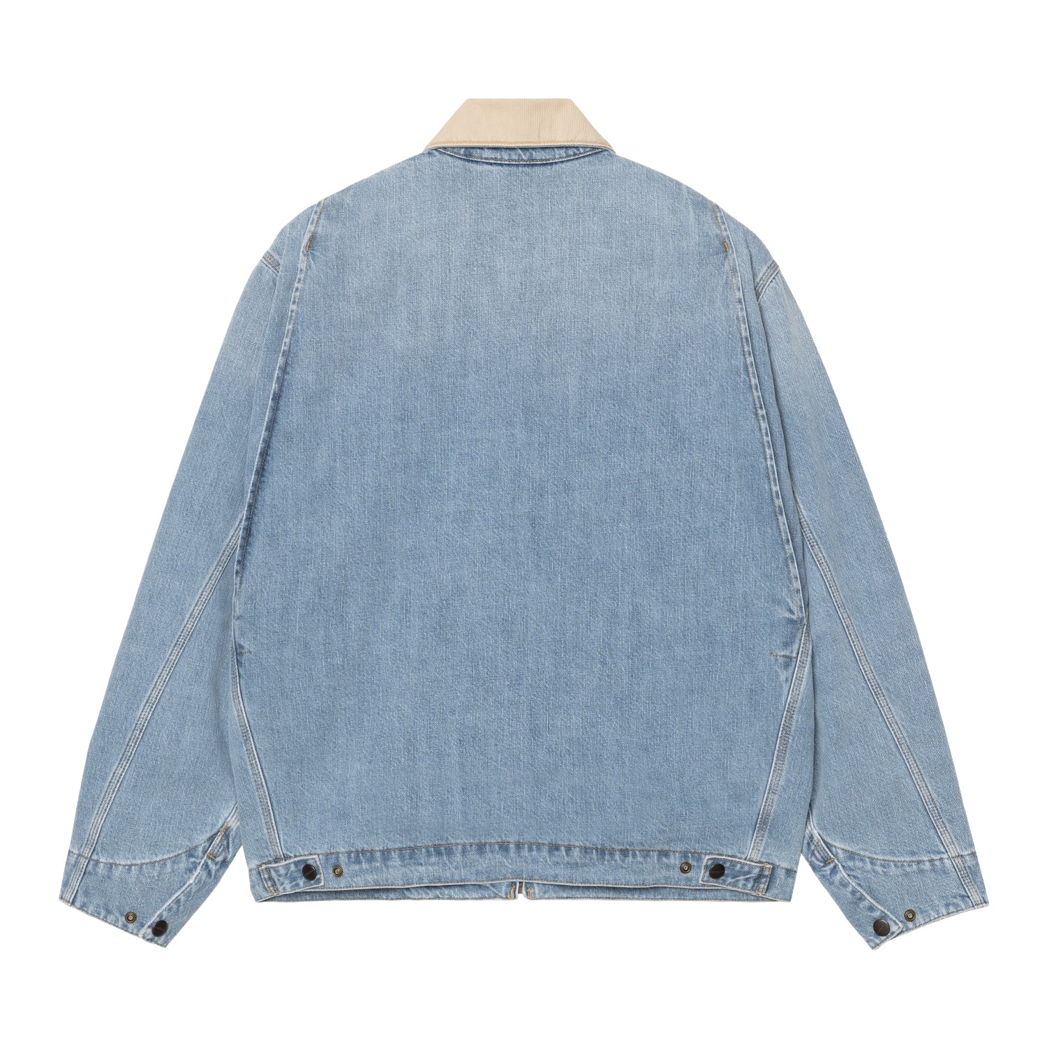 OG Detroit Jacket - Blue / Dusty H Brown, Burst washed