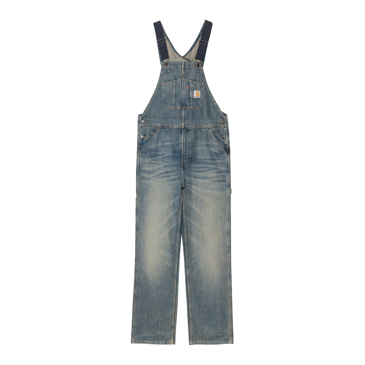 Bib Overall - Blue worn used wash