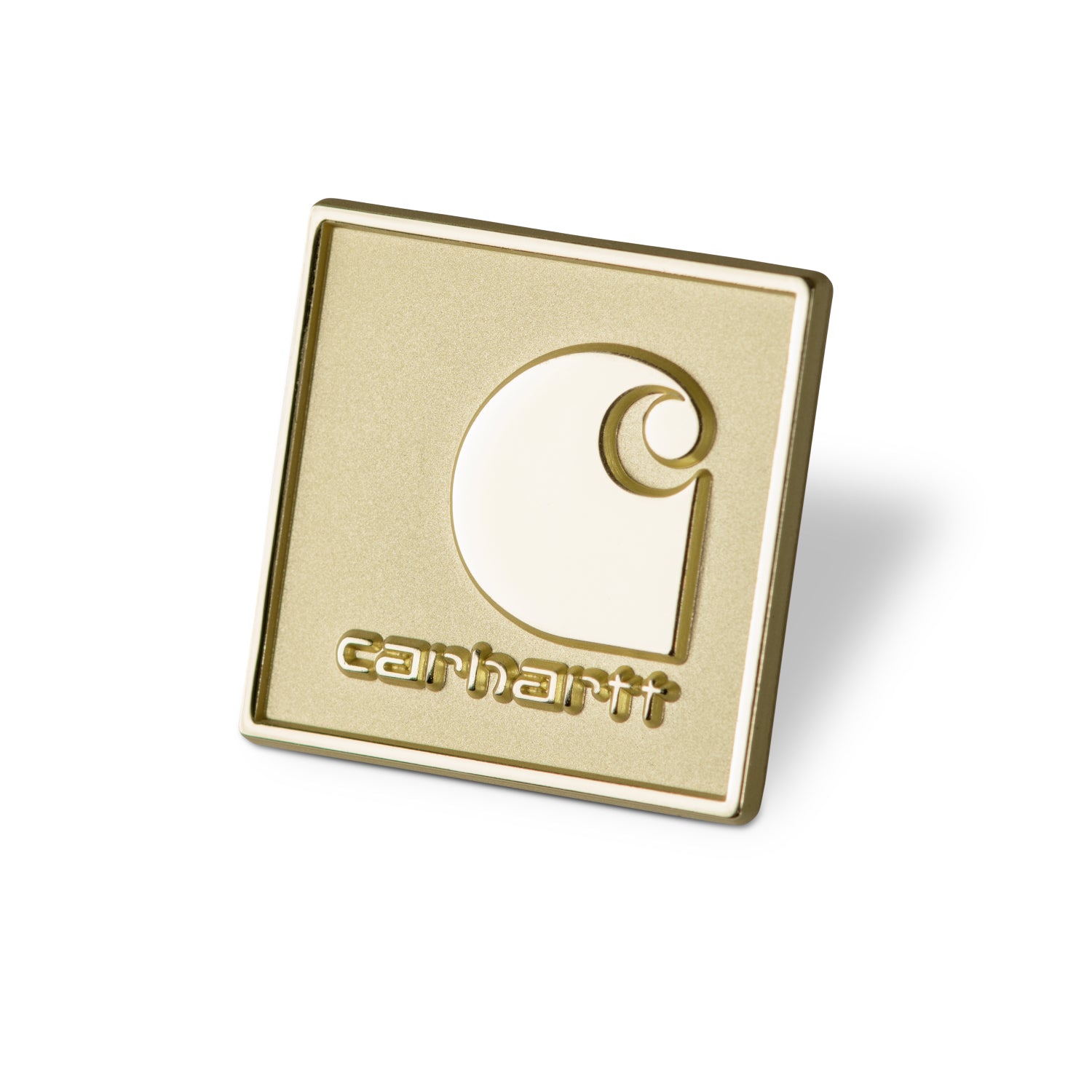 Square Label Pin - Gold