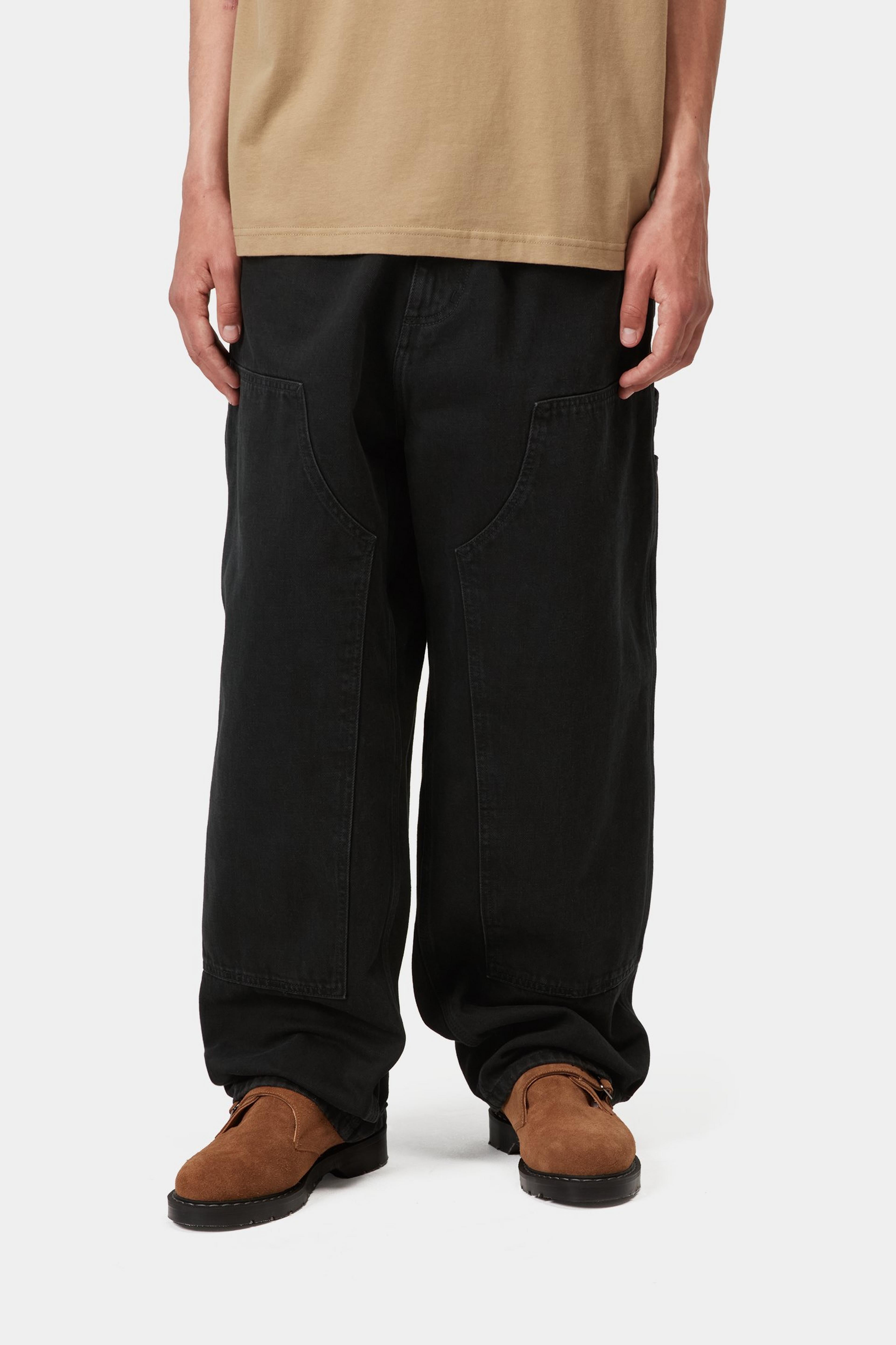 OG Double Knee Pant - Black (stone washed)
