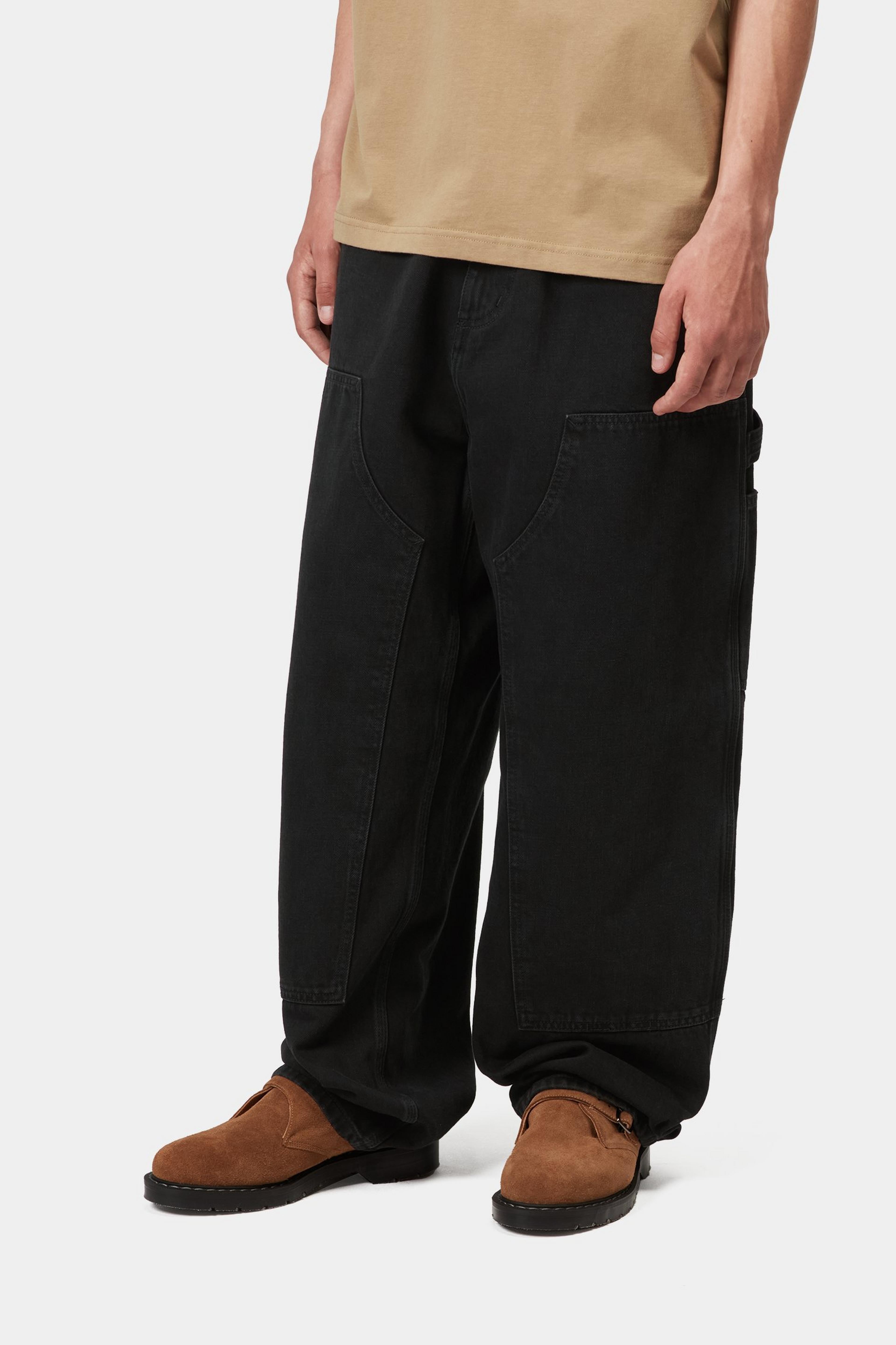 OG Double Knee Pant - Black (stone washed)