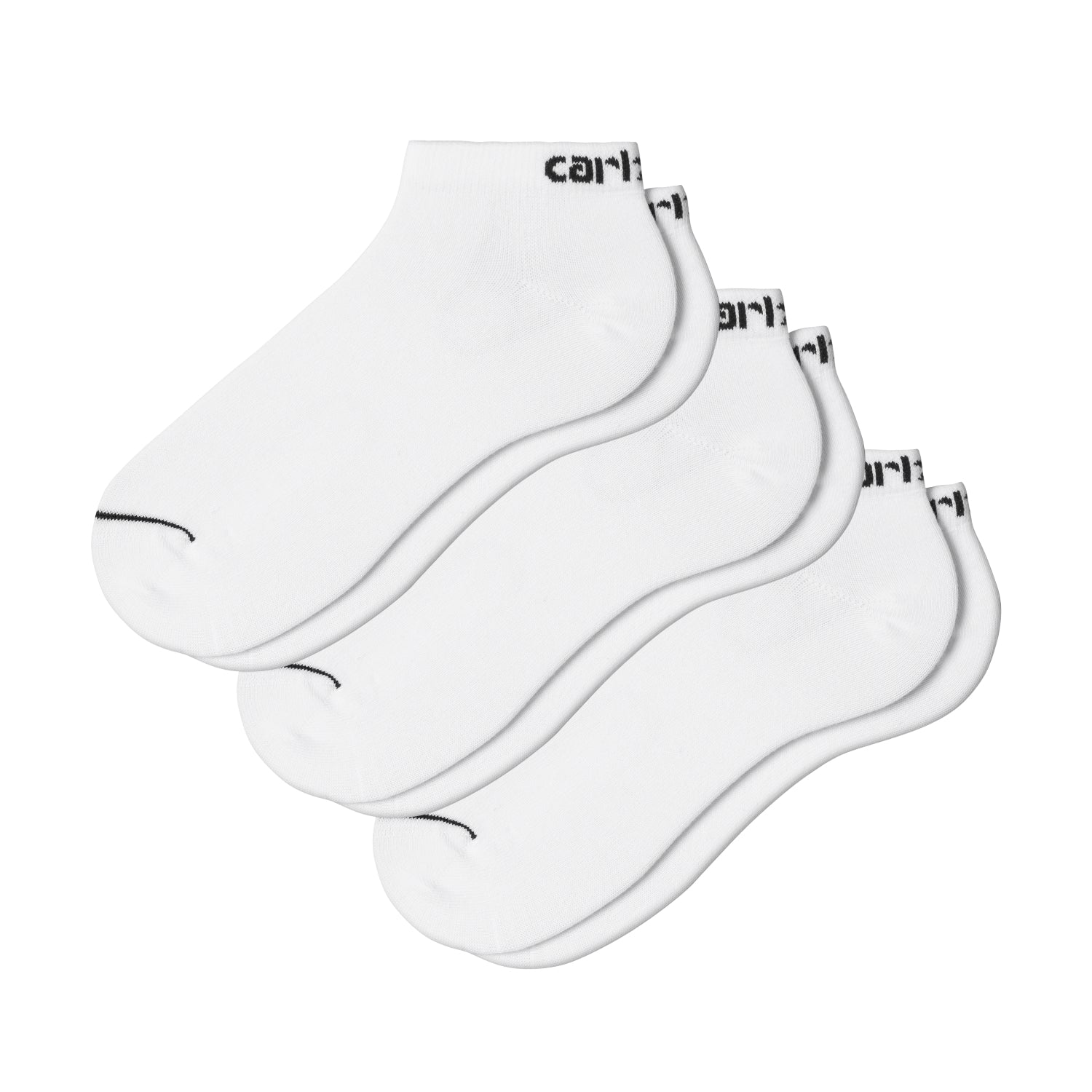 Script Sneakers Socks - White / Black + White / Black + White / Black