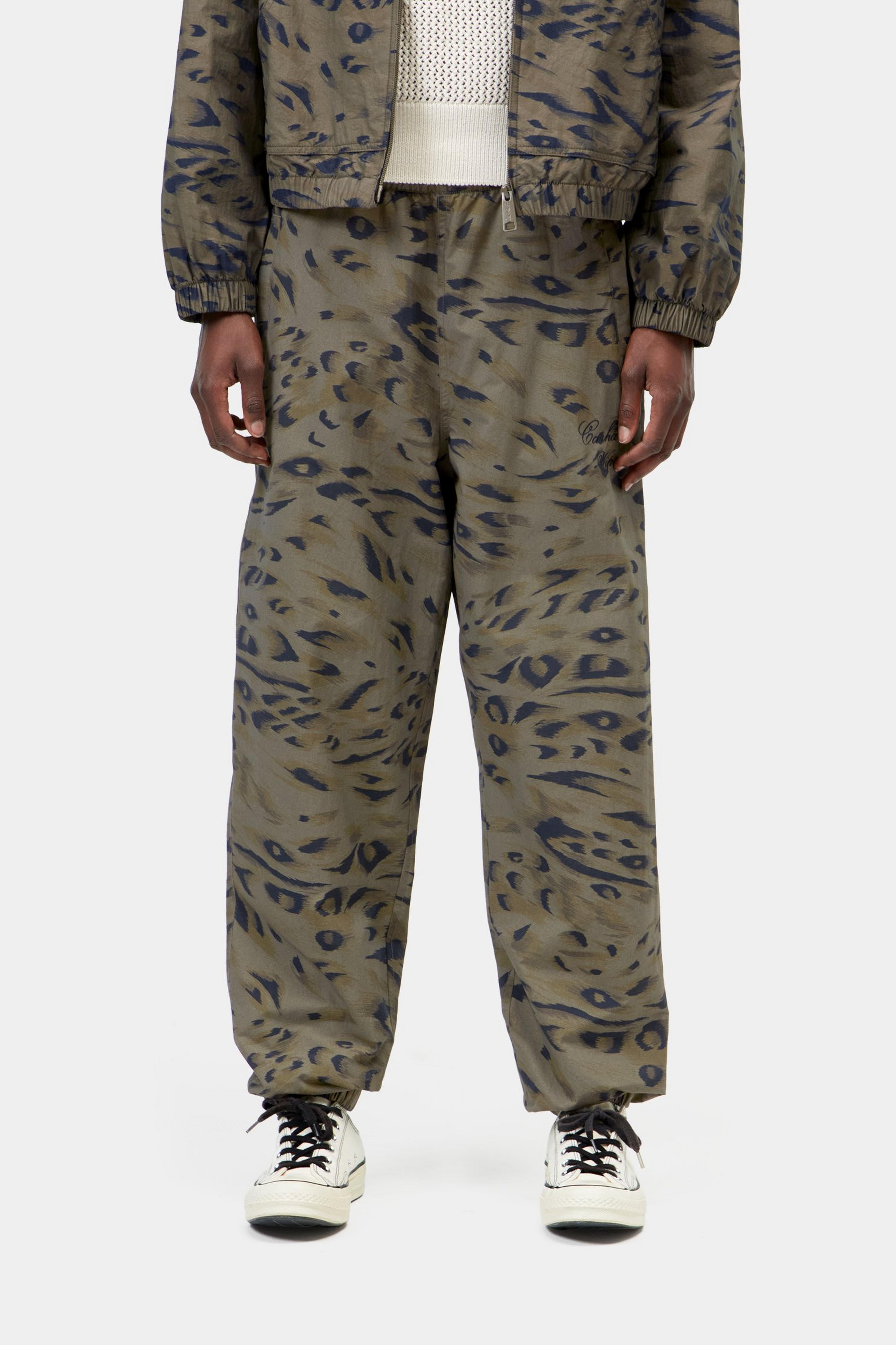 W' Travon Pant - Duck Feather Print, Cypress / Black