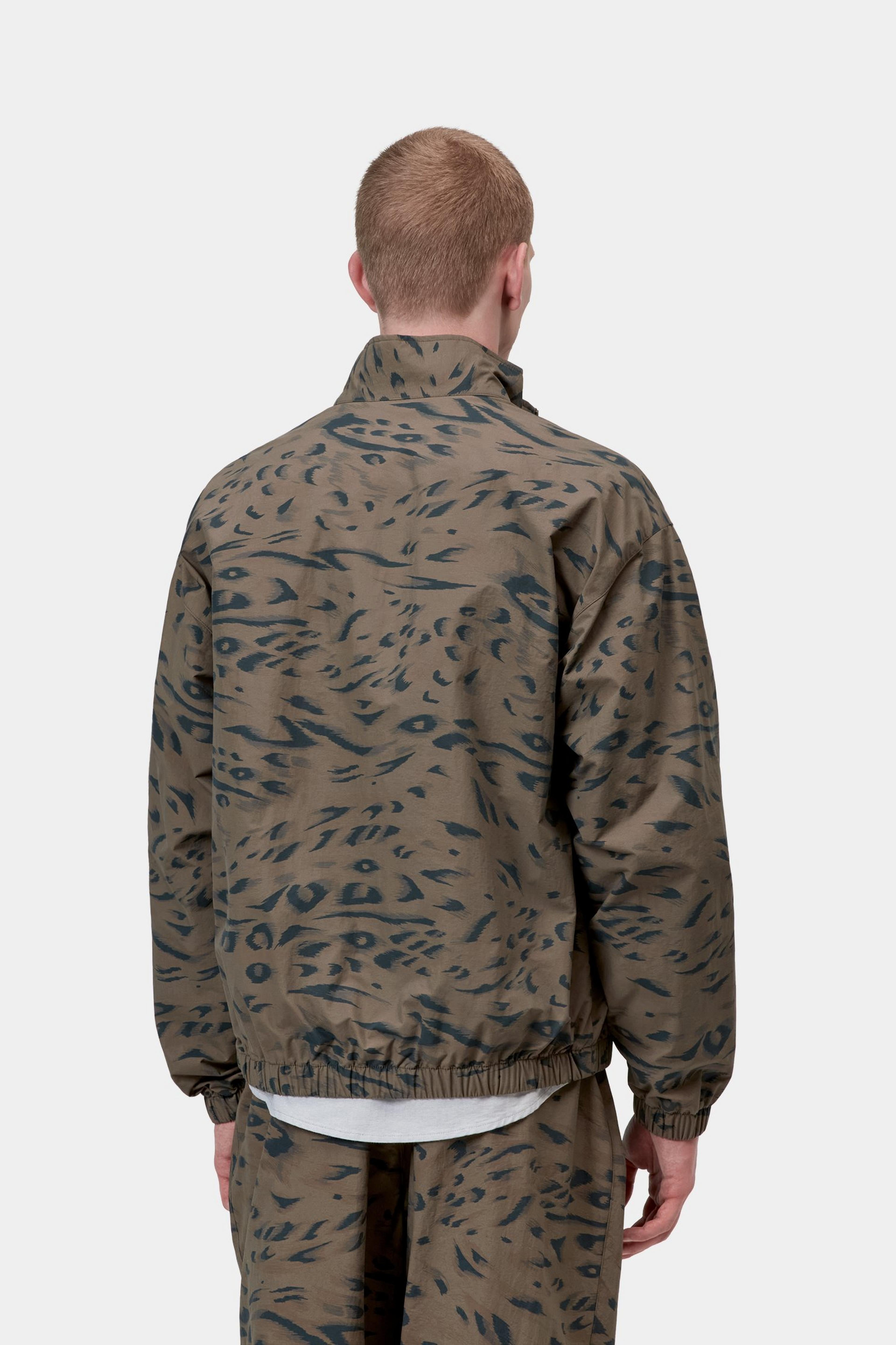 Travon Jacket - Duck Feather Print, Cypress / Black