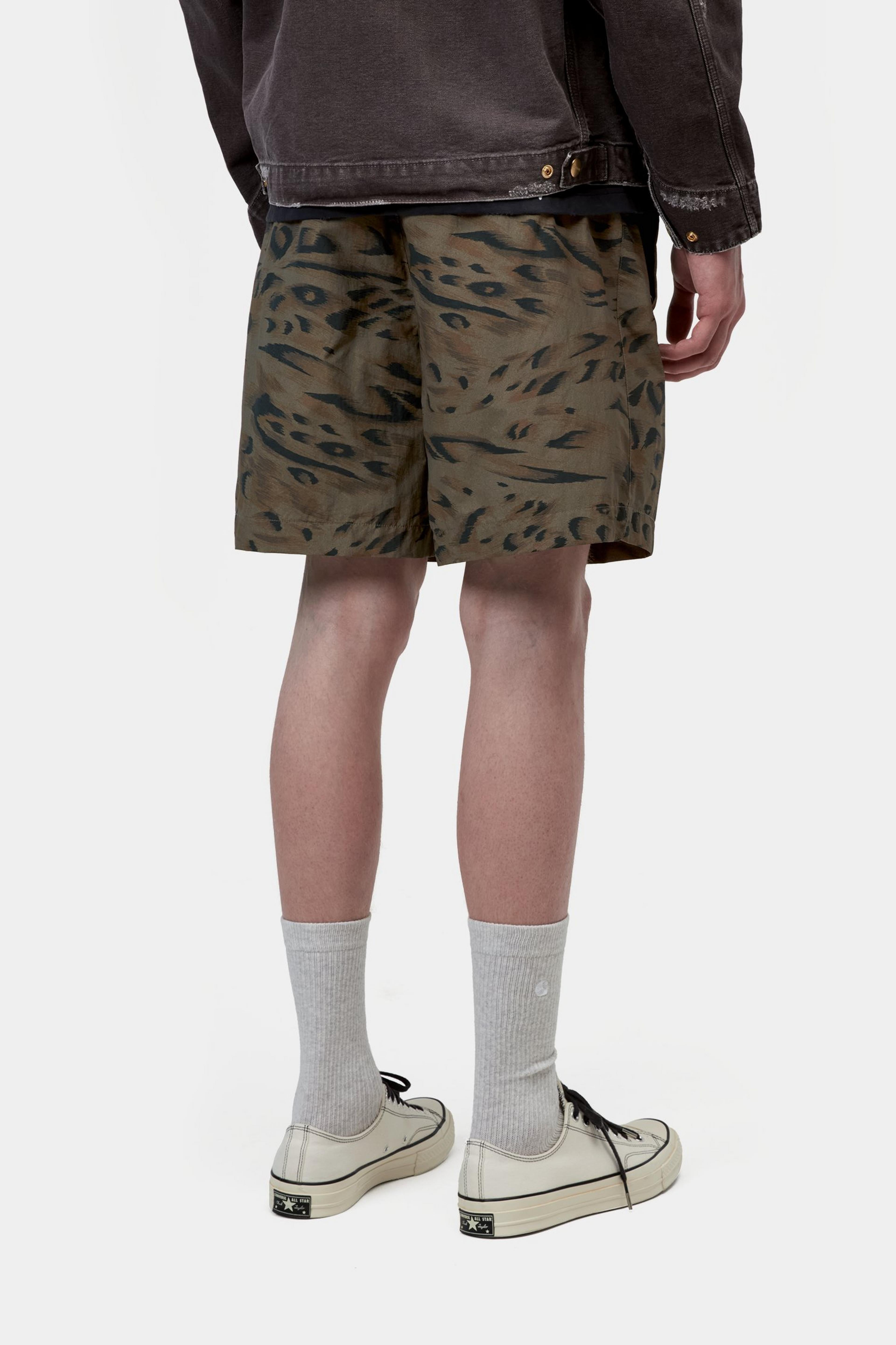 Travon Short - Duck Feather Print, Cypress / Black