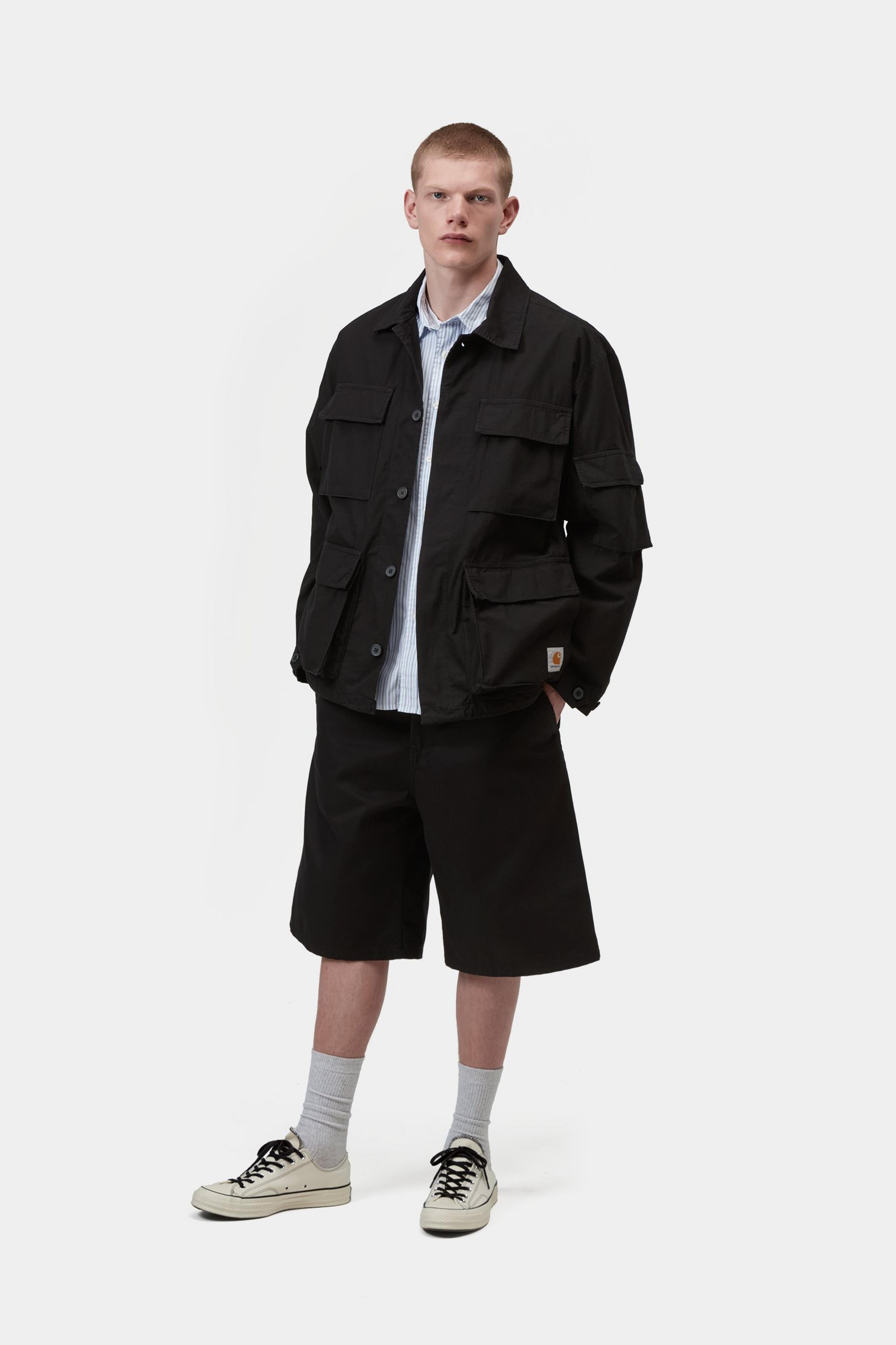 Manderson Jacket - Black (garment dyed) 5
