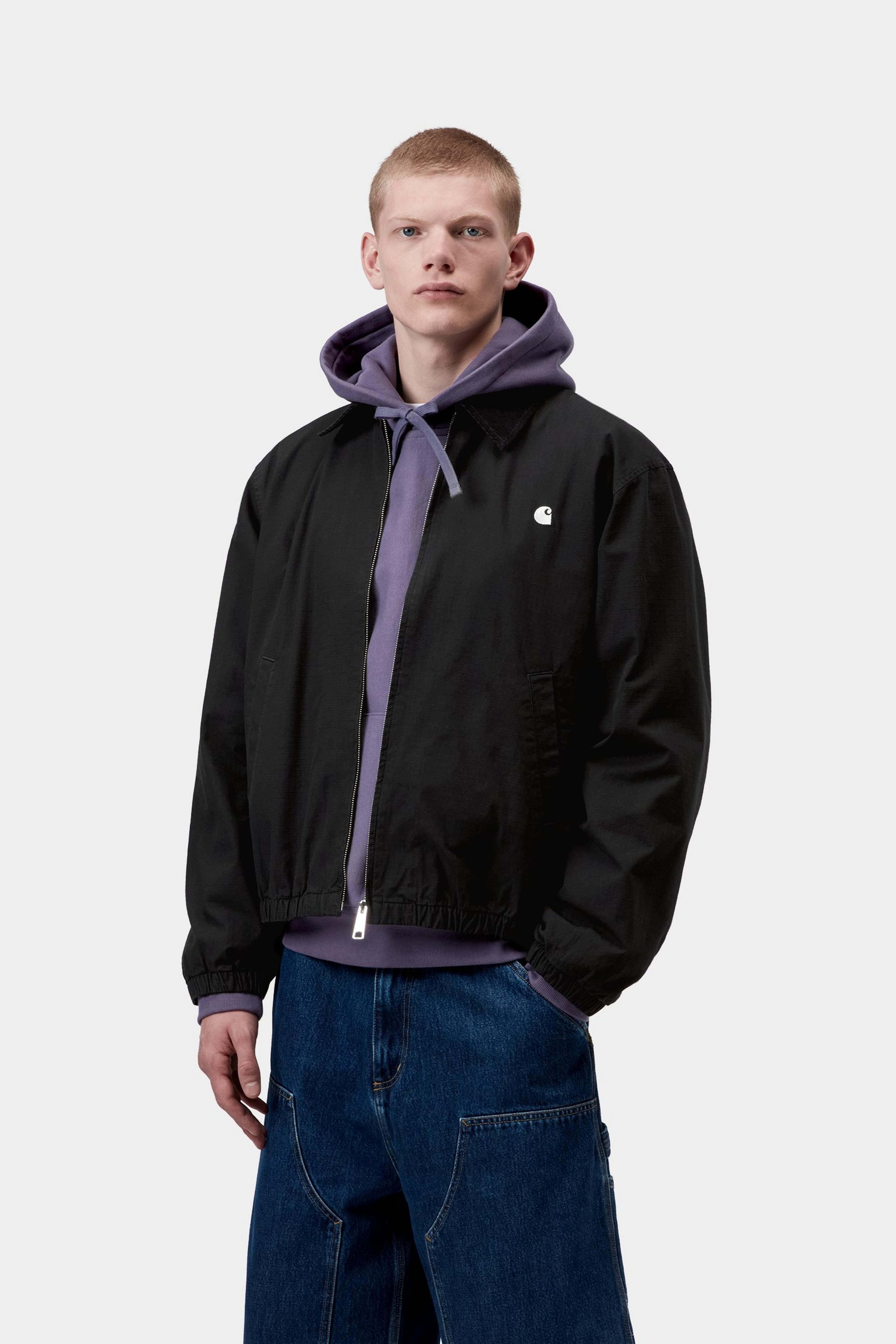 Madison Ripstop Jacket - Black / Wax (garment dyed)