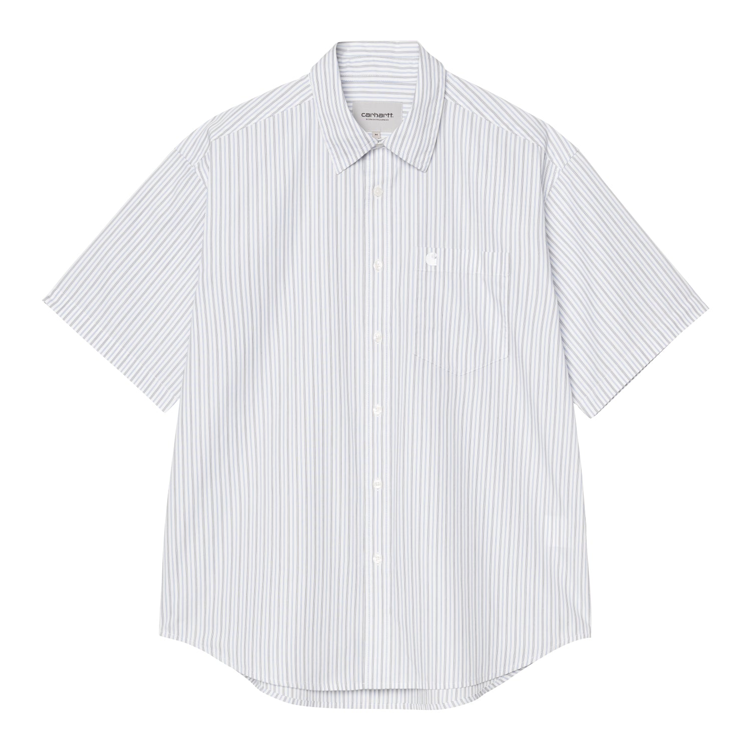 S/S Keene Shirt - Keene Stripe, White