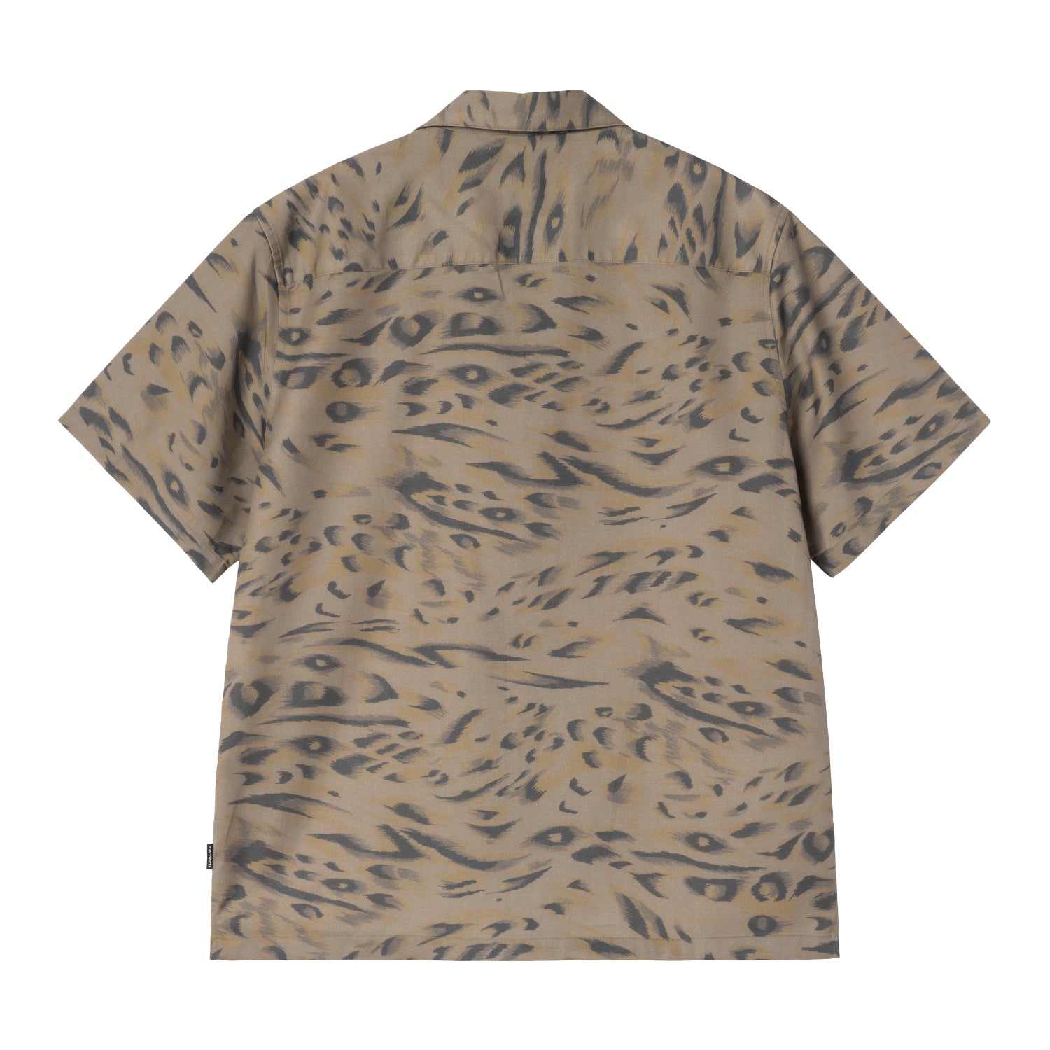 S/S Travon Shirt - Duck Feather Print, Cypress / Black