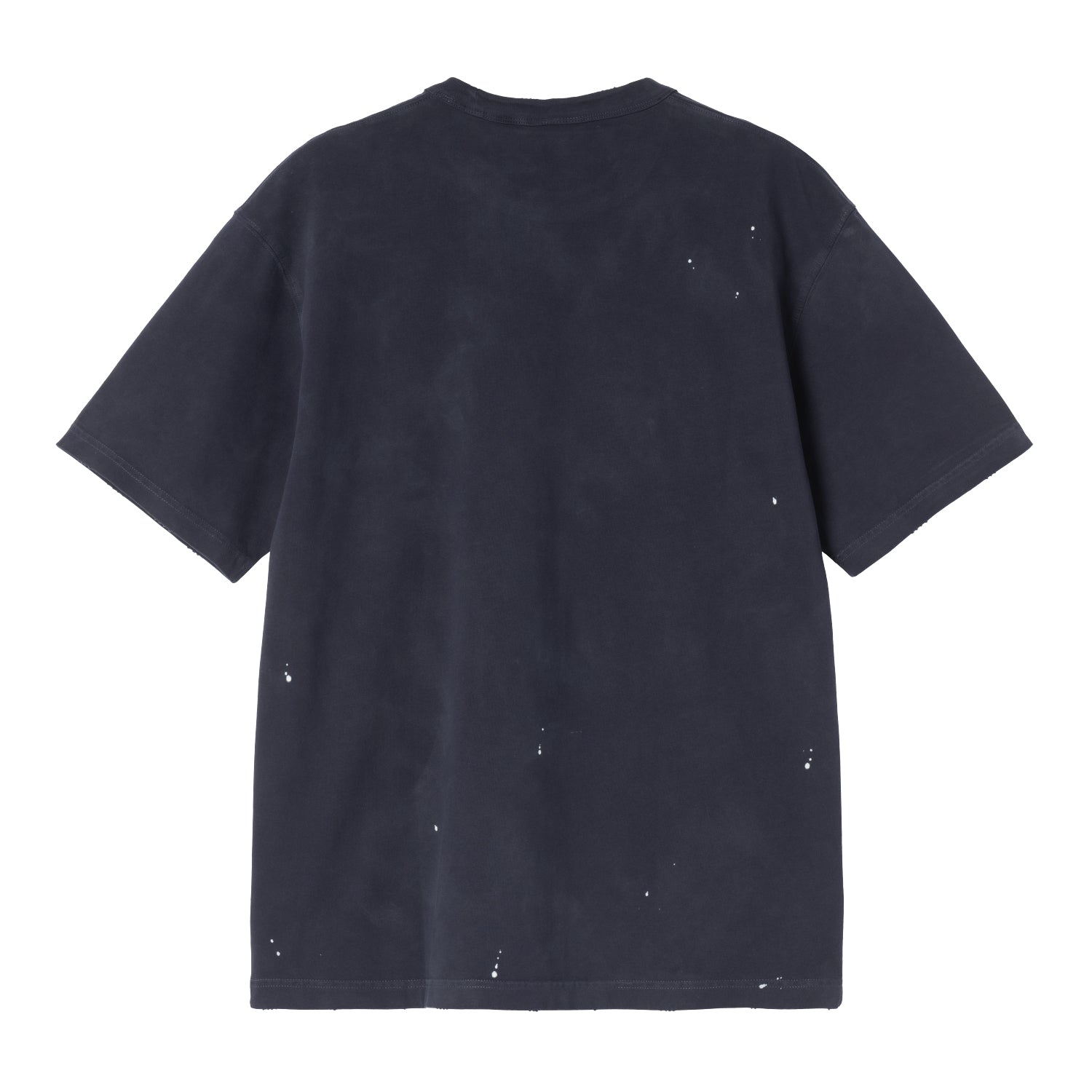 S/S Painter T-Shirt - Dark Navy, Destroy wash, splatter 5