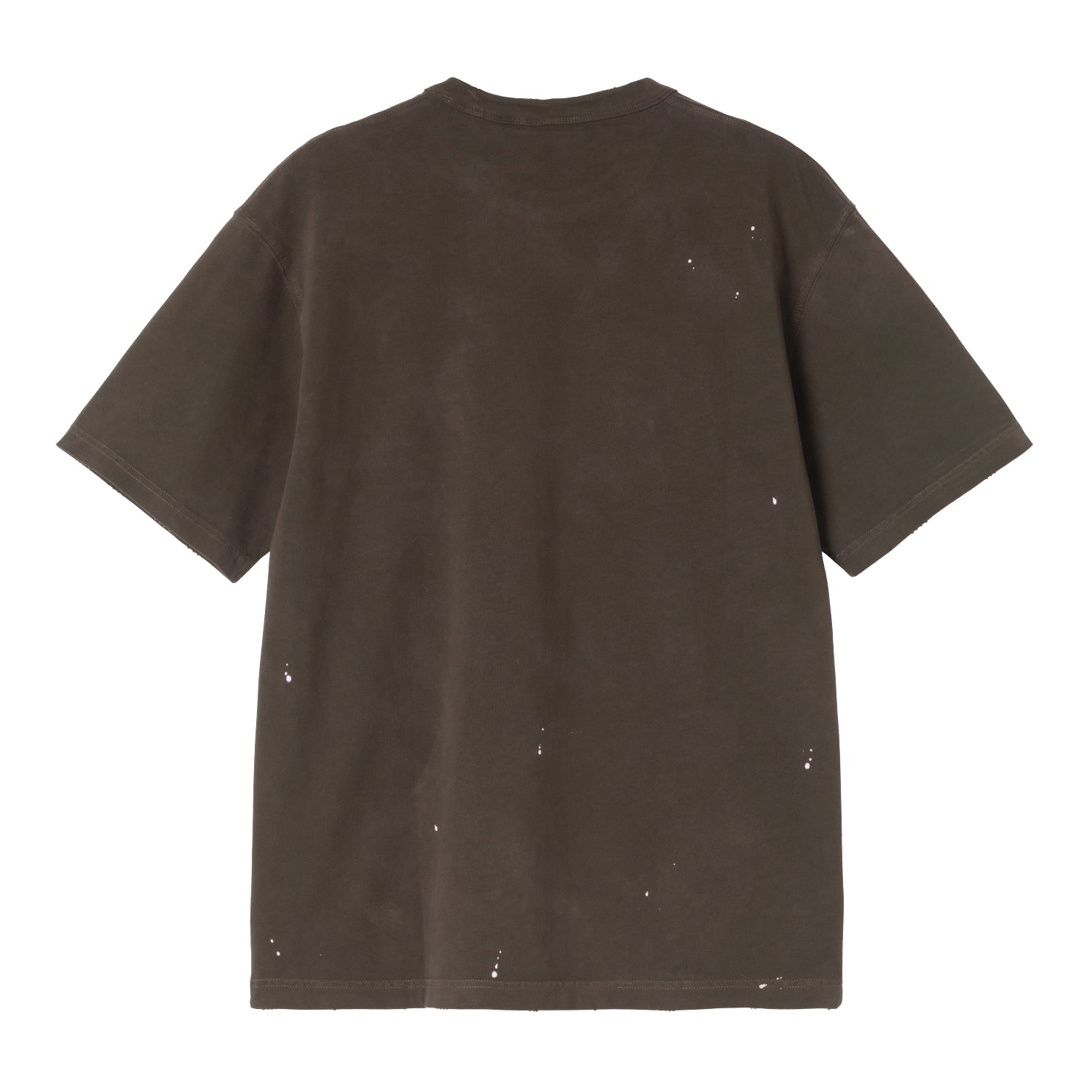 S/S Painter T-Shirt - Tobacco, Destroy wash, splatter 5