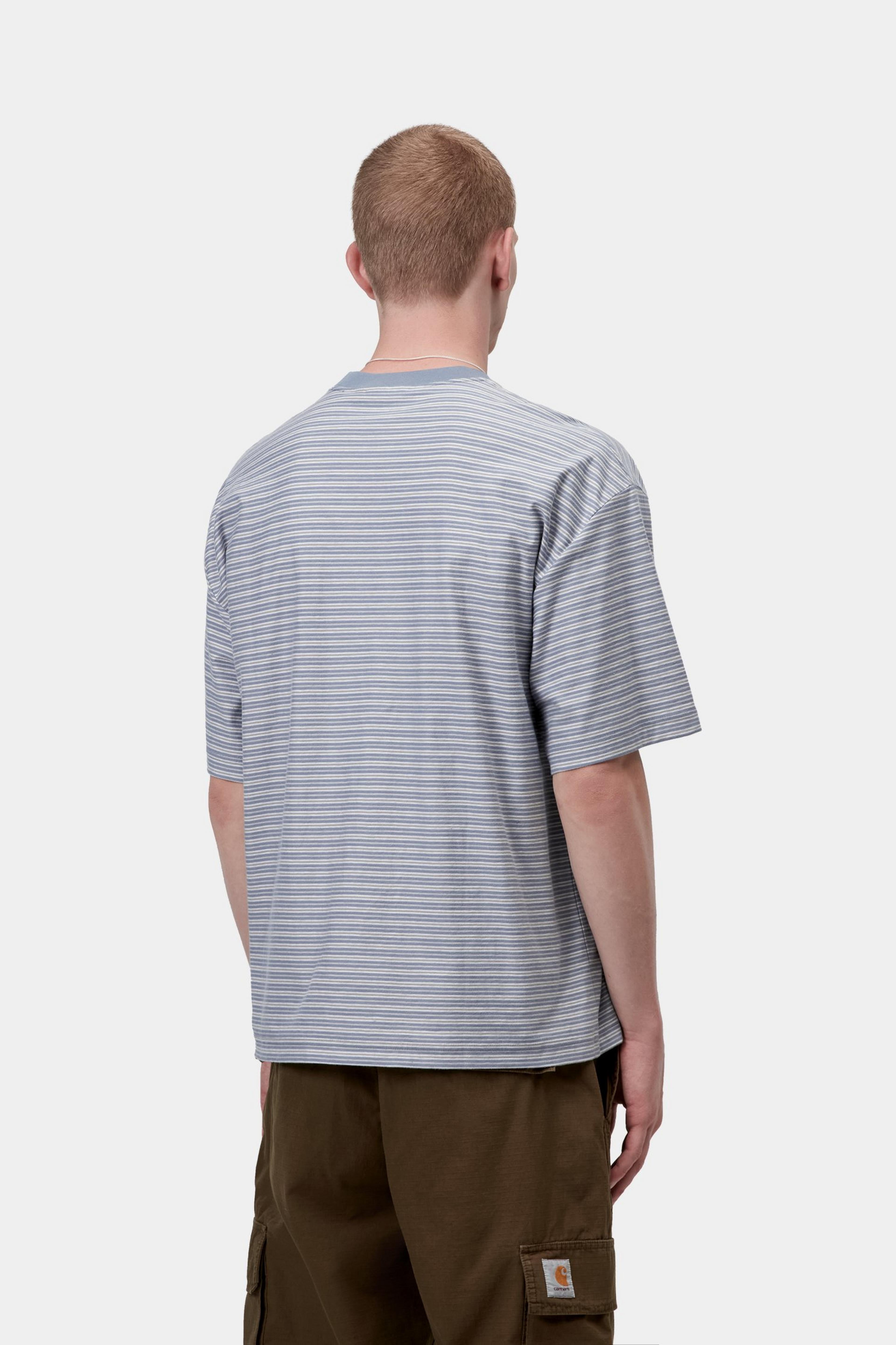 S/S Dupree T-Shirt - Dupree Stripe, Shady Blue
