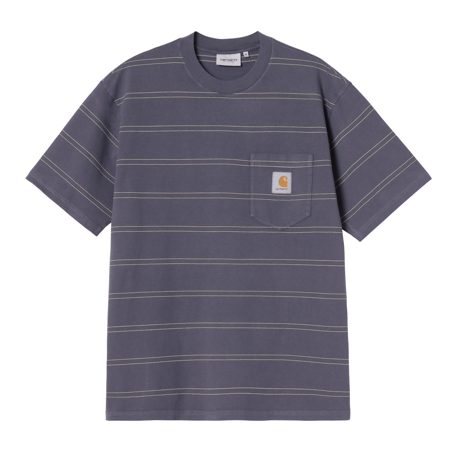 S/S Bert Pocket T-Shirt - Bert Stripe, Shady Purple / Shady Green, Garment dyed
