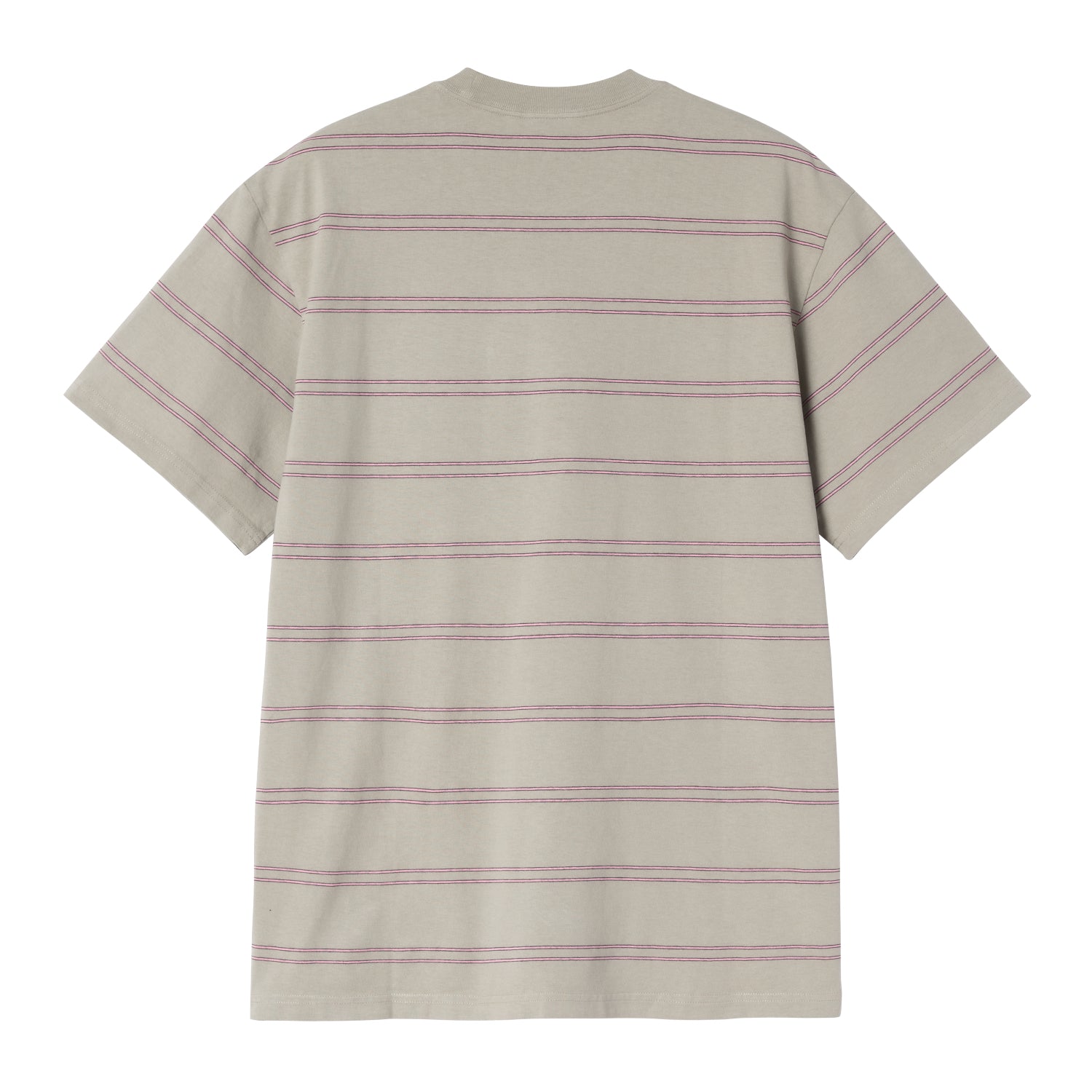 S/S Bert Pocket T-Shirt - Bert Stripe, Shady Green / Havana, Garment dyed
