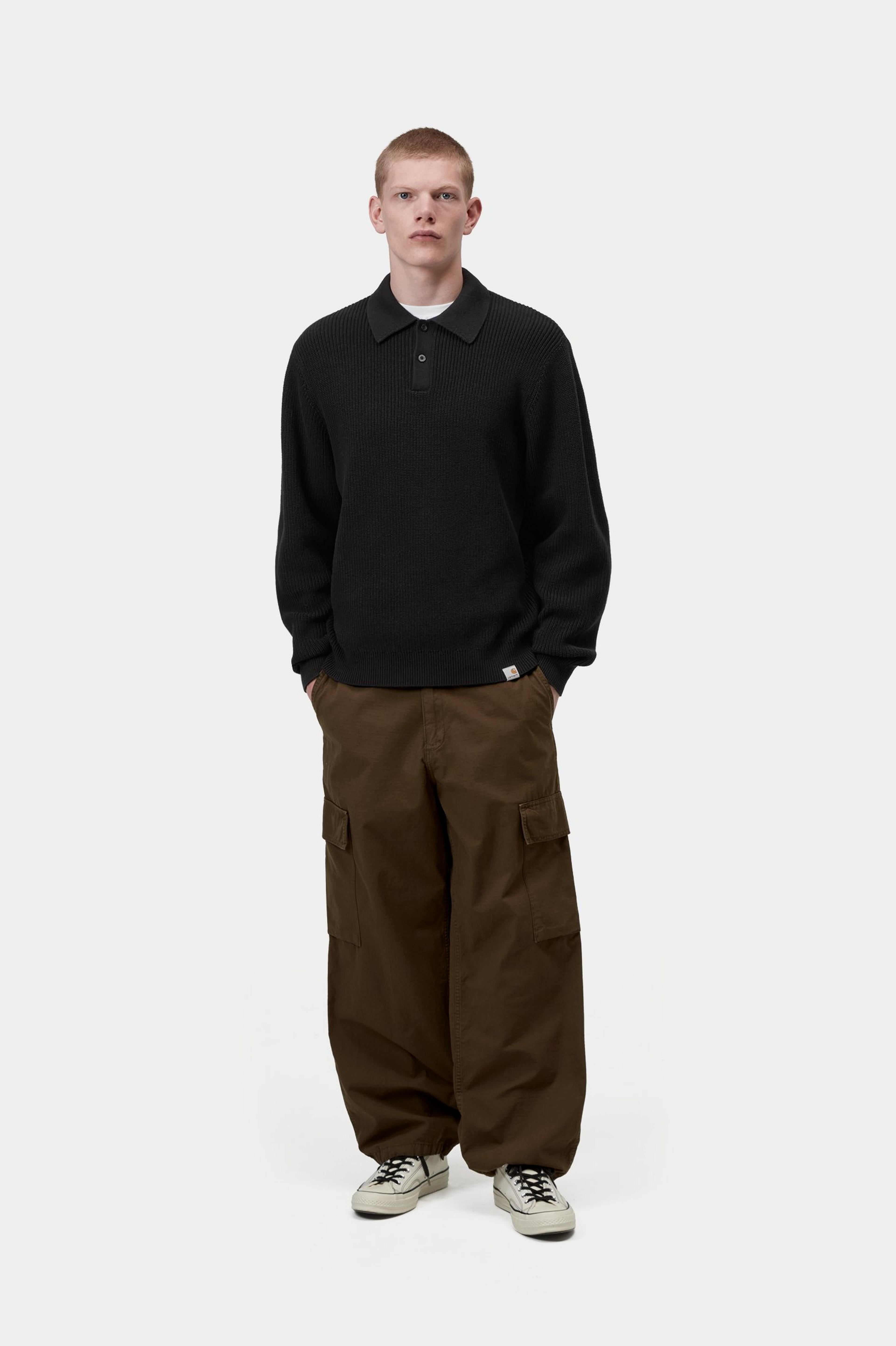 L/S Miles Polo - Black 4