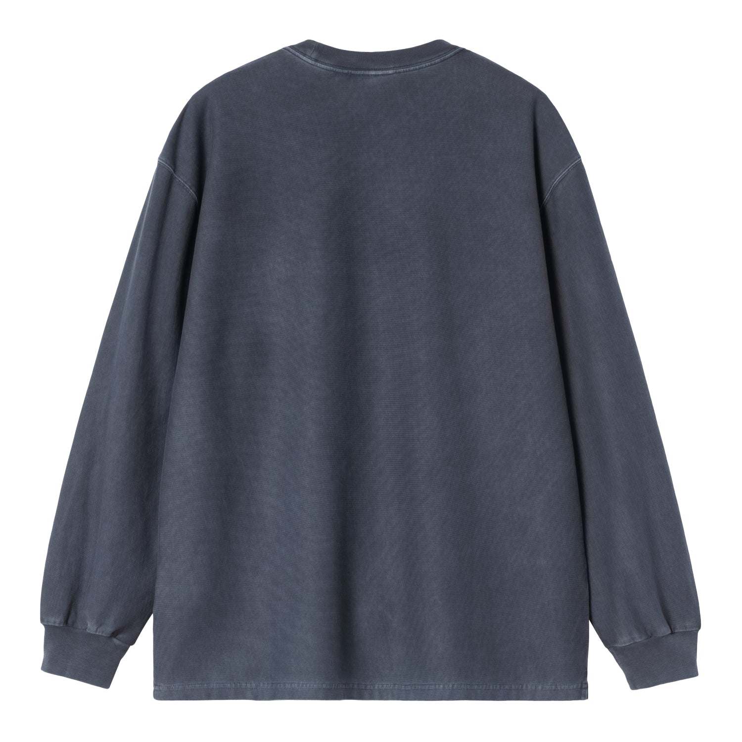 L/S Loose Pocket T-Shirt - Dark Navy, Garment dyed
