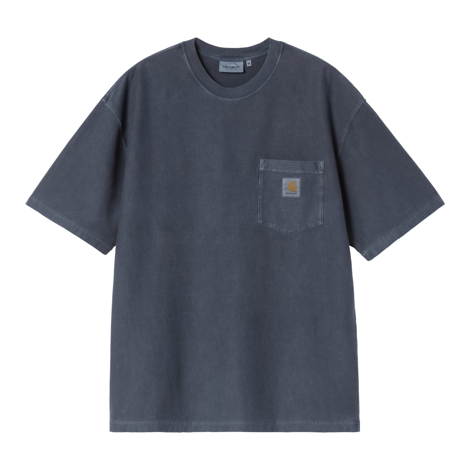 S/S Loose Pocket T-Shirt - Dark Navy, Garment dyed