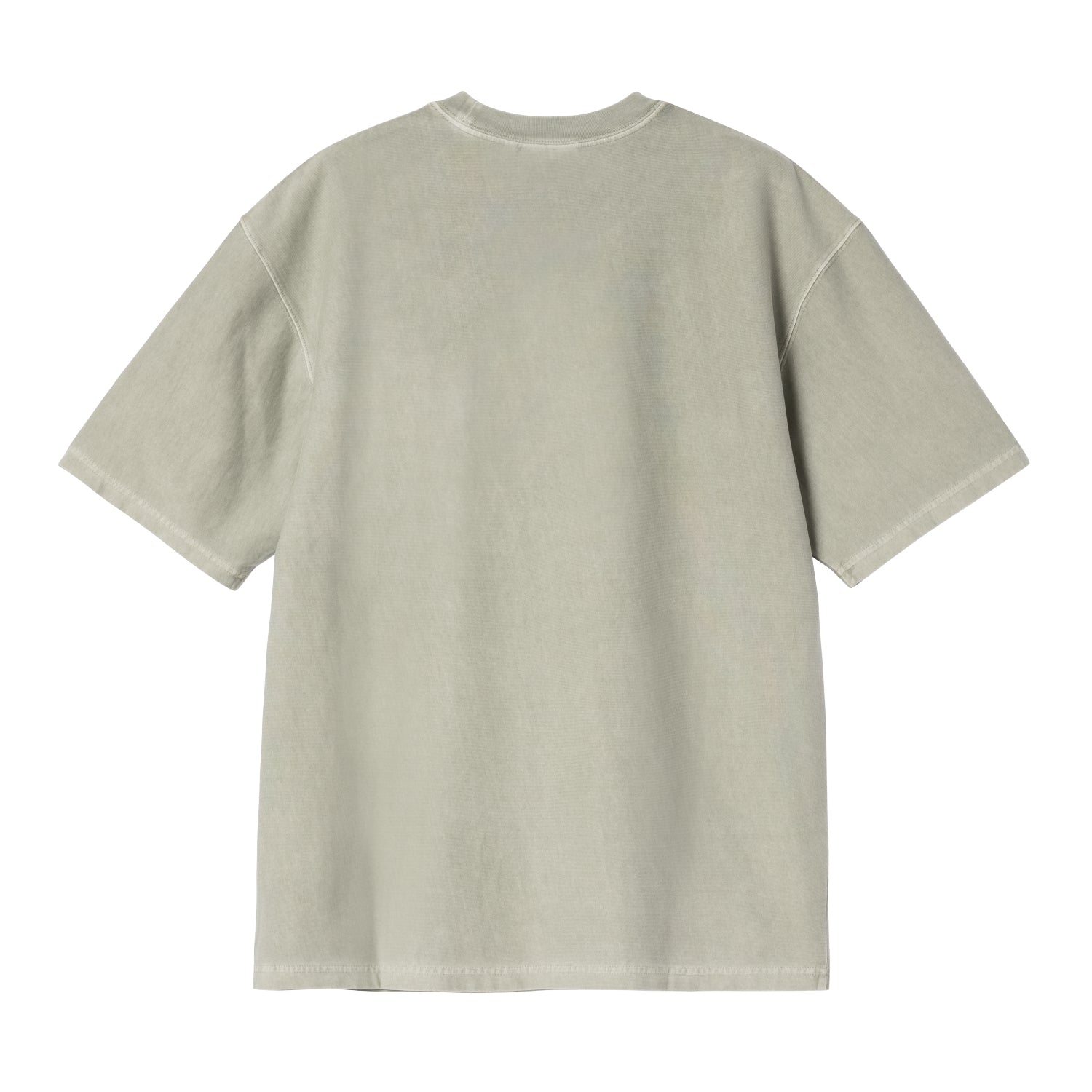 S/S Loose Pocket T-Shirt - Shady Green, Garment dyed